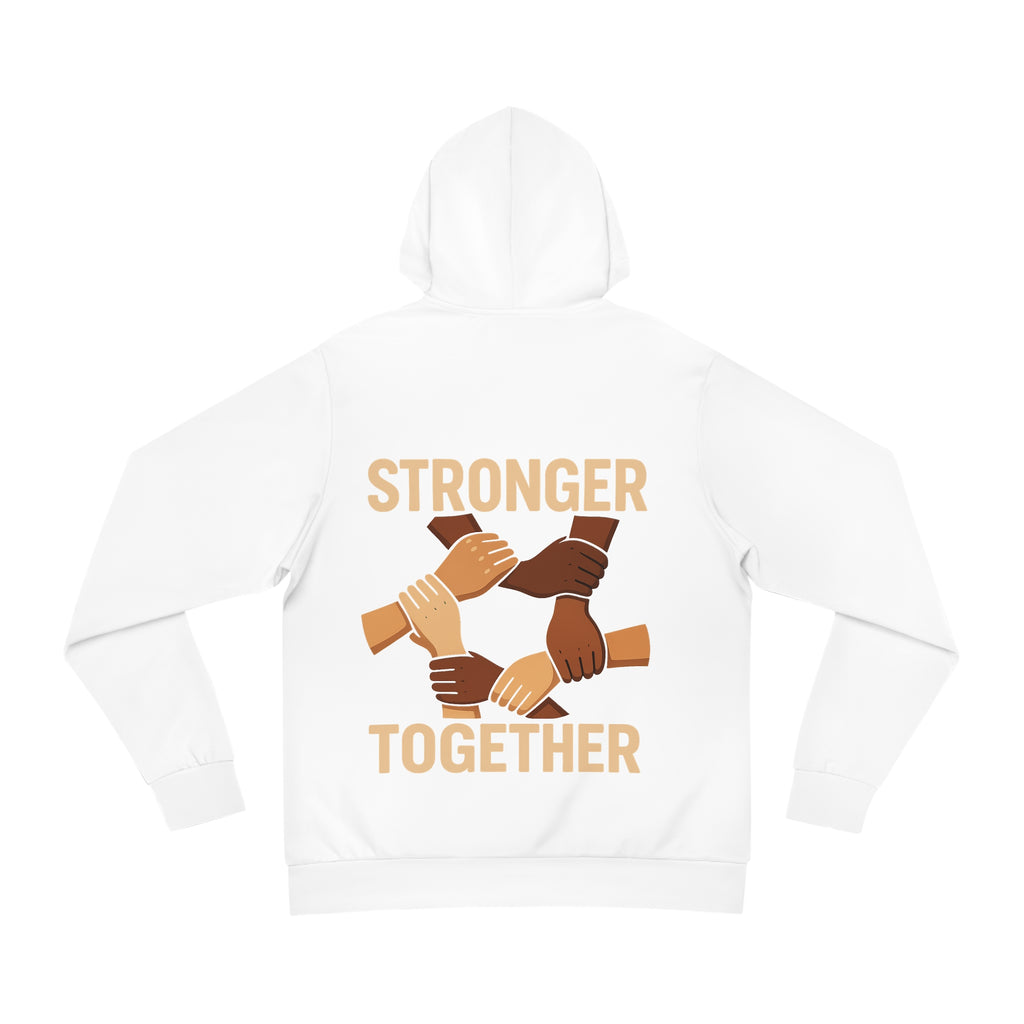 Stronger Together Hoodie Back | Unity Fashion, Gift for Activists, Inspirational Apparel, Unisex Streetwear, Casual Wear, Cozy Layering - Wayal Store