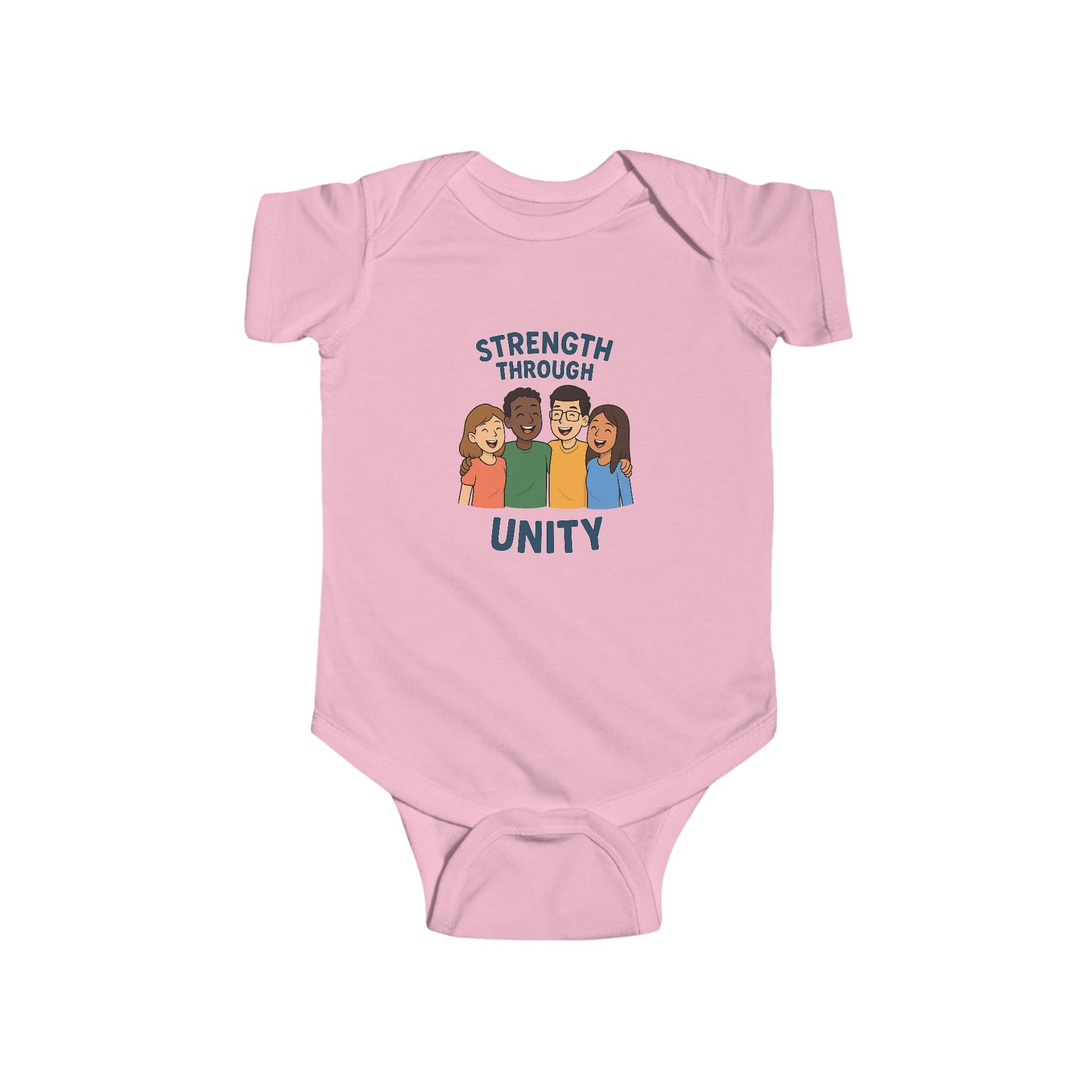 Unity-Themed Infant Bodysuit | Cute Gift for New Parents, Baby Shower, Birthday, Infant Wear, Strength Through Unity Design - Wayal Store