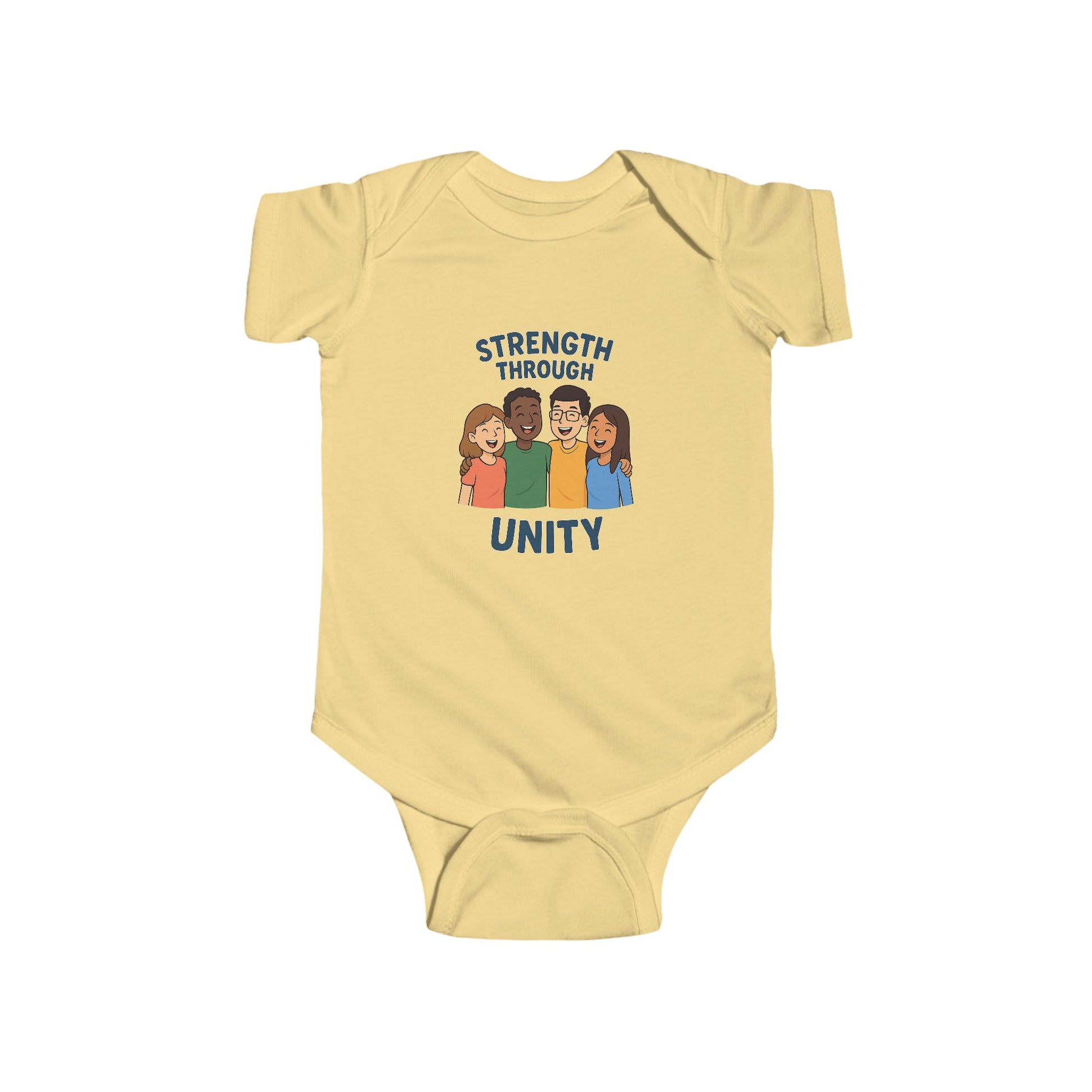 Unity-Themed Infant Bodysuit | Cute Gift for New Parents, Baby Shower, Birthday, Infant Wear, Strength Through Unity Design - Wayal Store