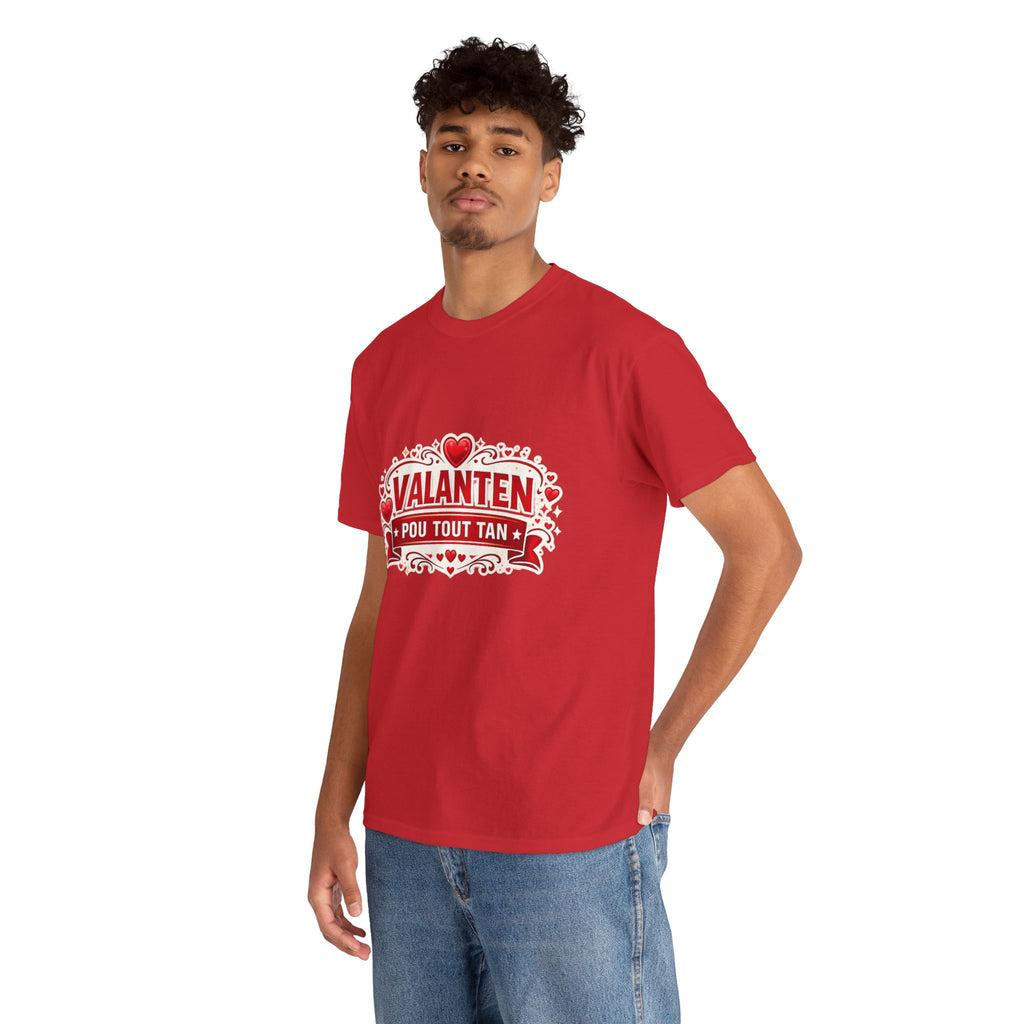 Valanten Pou Tout Tan Tee — Haitian Creole Valentine T-Shirt - Wayal Store