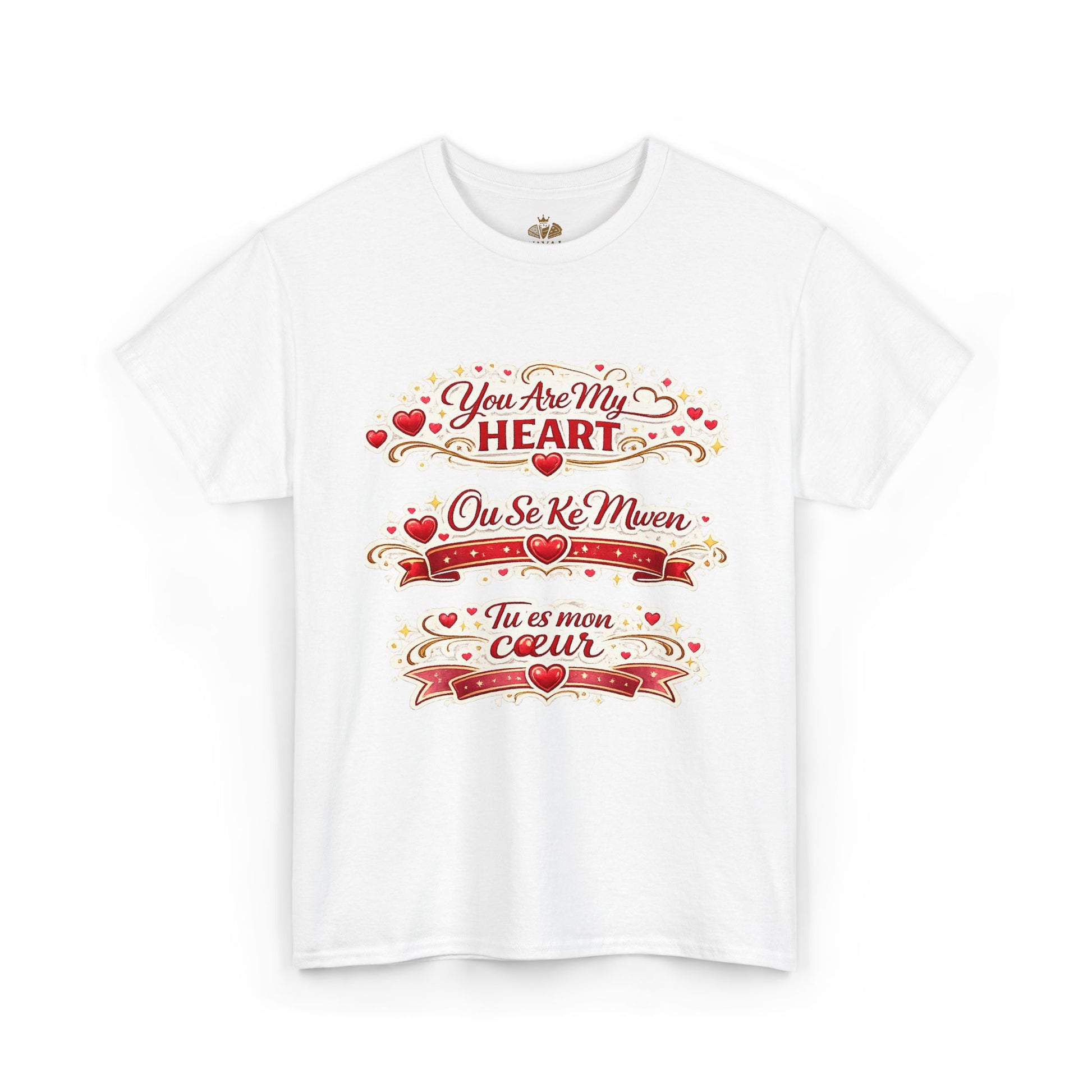 Heart Love Tee — "You Are My Heart / Tu es mon coeur" Romantic Valentine T-Shirt - Wayal Store