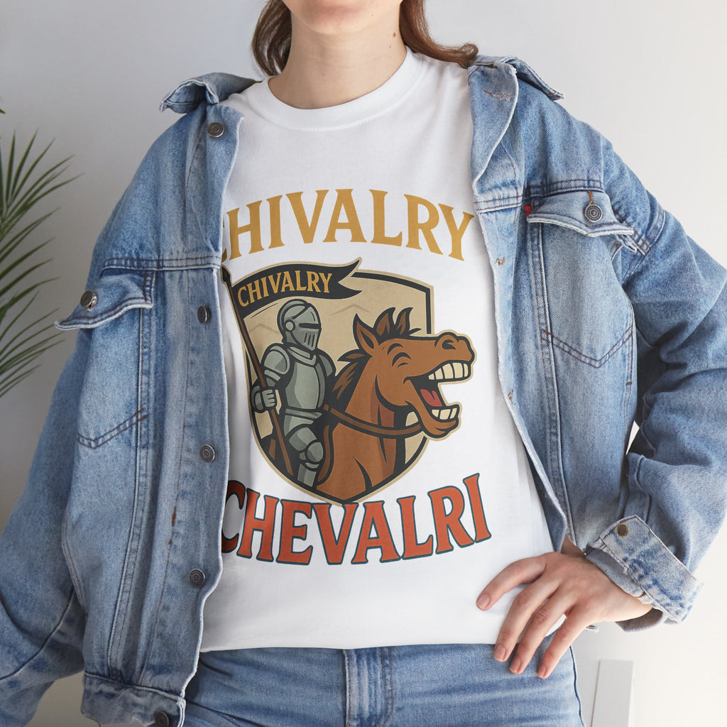 Chivalry-Themed Unisex Heavy Cotton Tee, Knight Shirt, Medieval Fan Apparel, Funny Gift, Renaissance Festival Clothing - Wayal Store