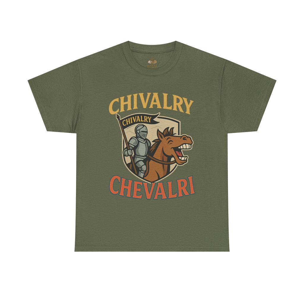 Chivalry-Themed Unisex Heavy Cotton Tee, Knight Shirt, Medieval Fan Apparel, Funny Gift, Renaissance Festival Clothing - Wayal Store