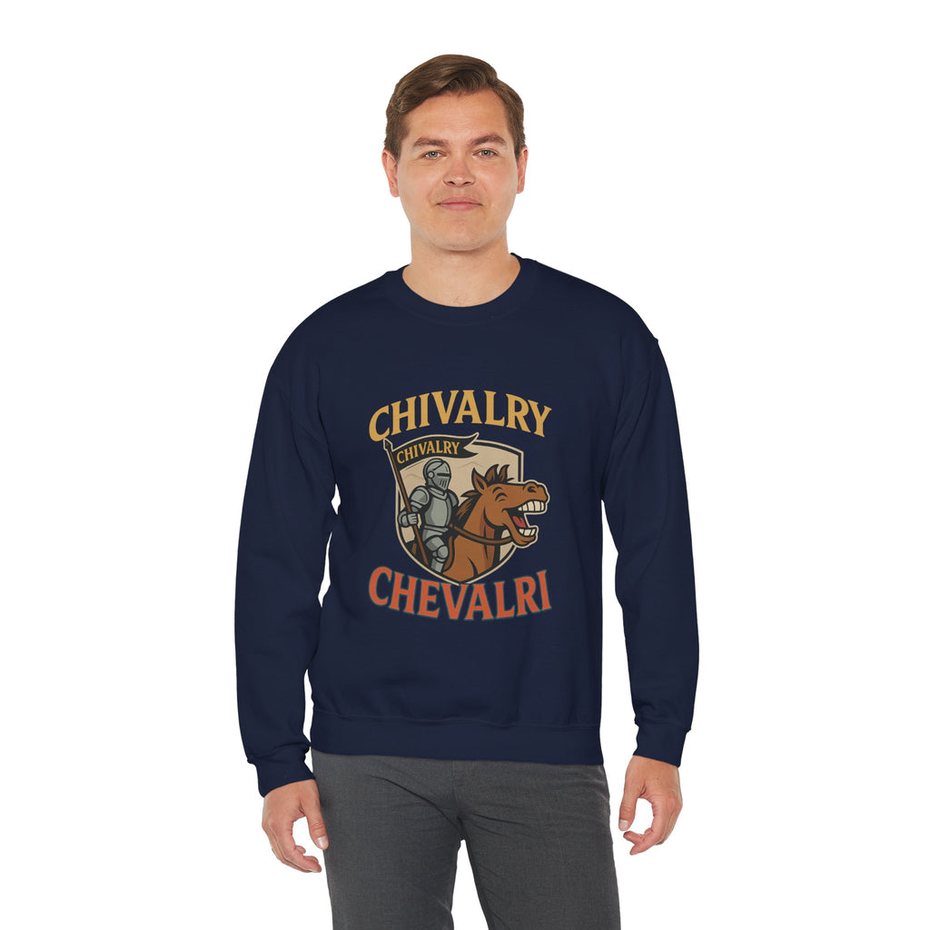 Chivalry Crewneck Sweatshirt, Unisex Heavy Blend, Cozy Casual Wear, Gift for Gamers, Renaissance Fair Apparel, Everyday Comfort - Wayal Store