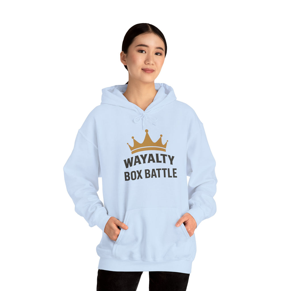 Wayalty Box Battle Hoodie — Crown Logo Pullover for Gaming Fans