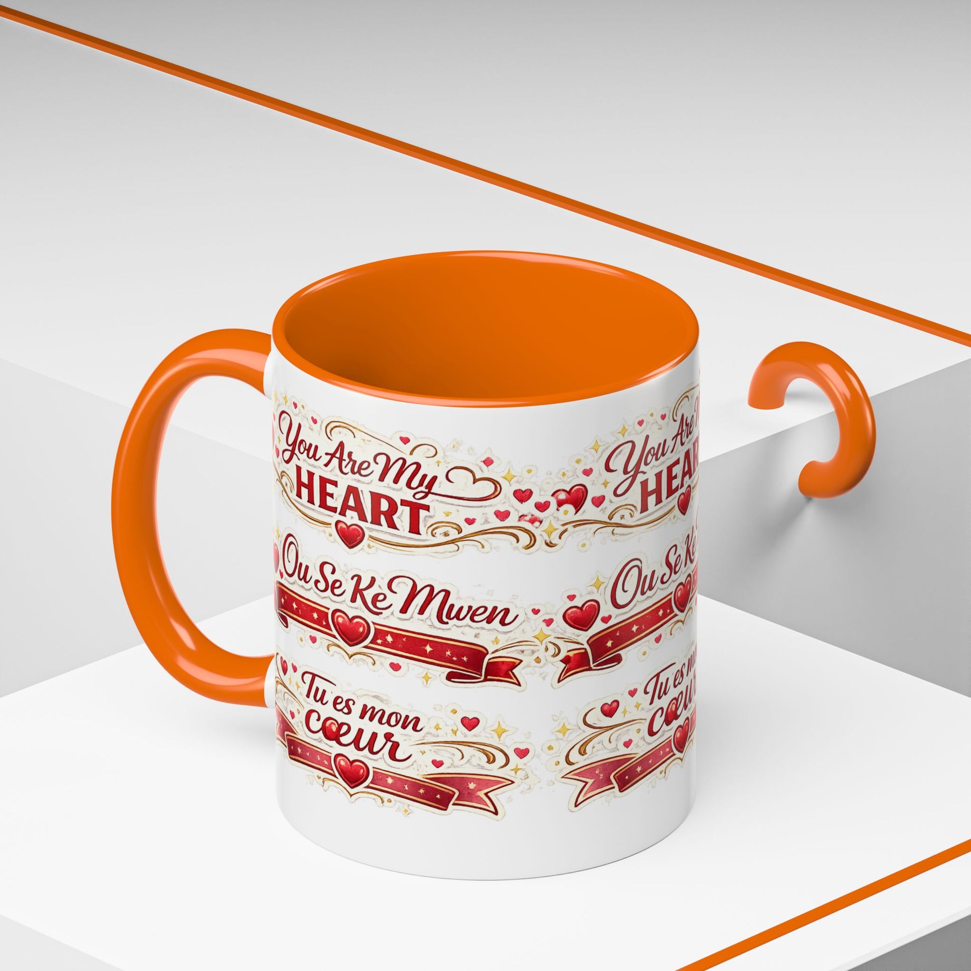 You Are My Heart Accent Coffee Mug – Multilingual Love Gift (11/15oz) - Wayal Store