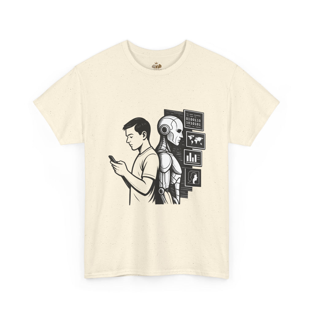 Tech-Inspired Unisex Heavy Cotton Tee - Ideal for Tech Lovers, Gifts for Men & Women, Casual Wear, Everyday Comfort, Unique Graphic T-Shirt - Wayal Store