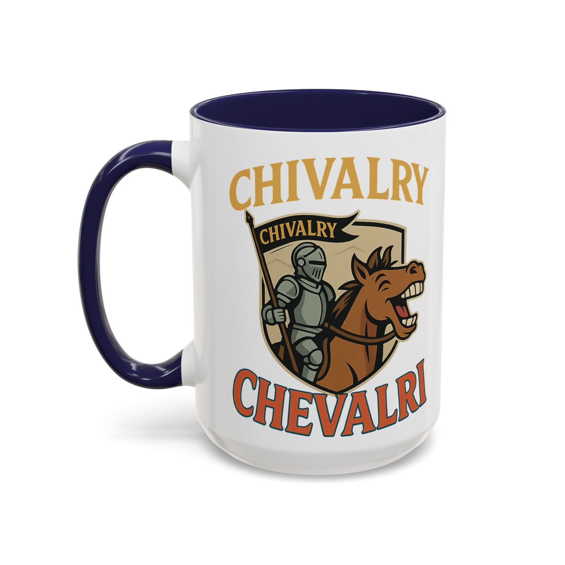Chivalry Accent Coffee Mug, Warrior Gift, Knight Themed Cup, Medieval Decor, Unique Coffee Lover Present, Fun Office Mug - Wayal Store