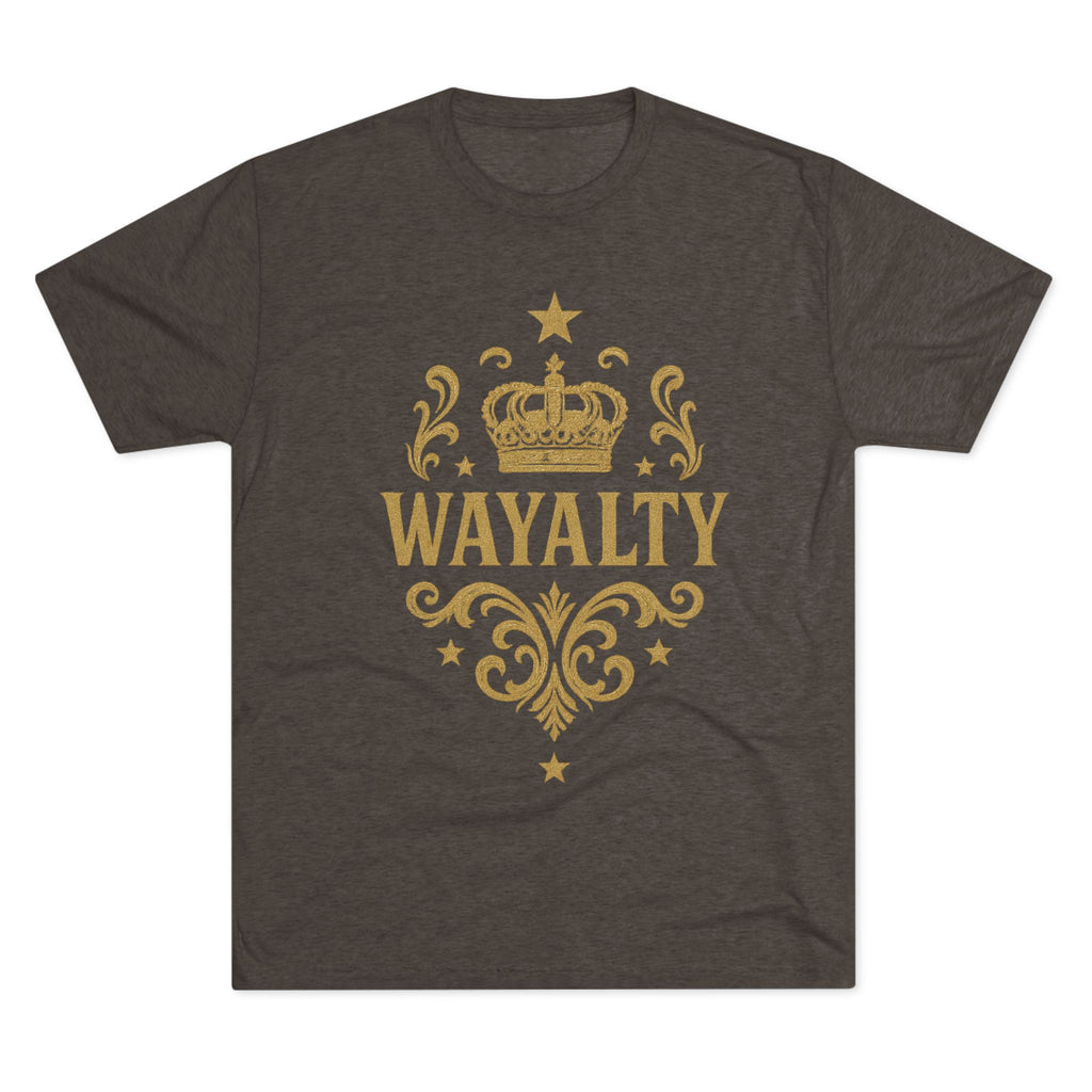 Unisex Tri-Blend Crew Tee - 'Wayalty' Crown Design - Casual Wear for Every Occasion - Wayal Store