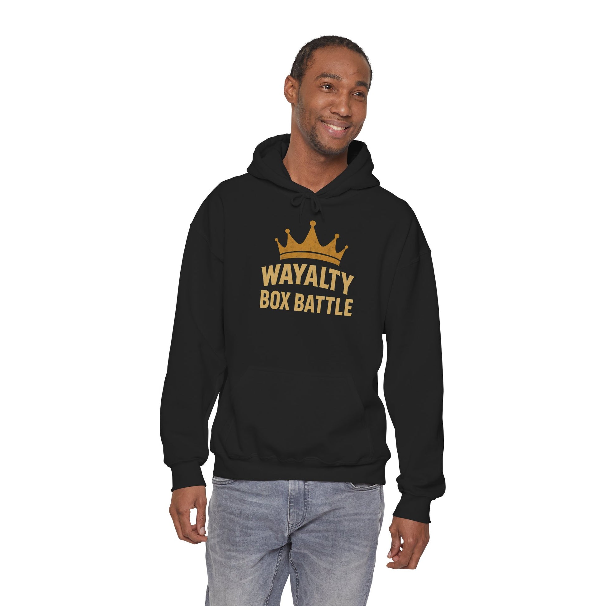 Wayalty Box Battle Hoodie — Crown Logo Pullover for Gaming Fans