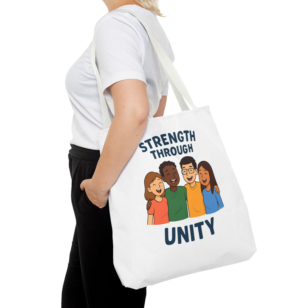 Unity Tote Bag | Strength Through Unity | Eco-Friendly Tote | Gift for Friends | Motivational Carryall | Community Spirit Bag - Wayal Store