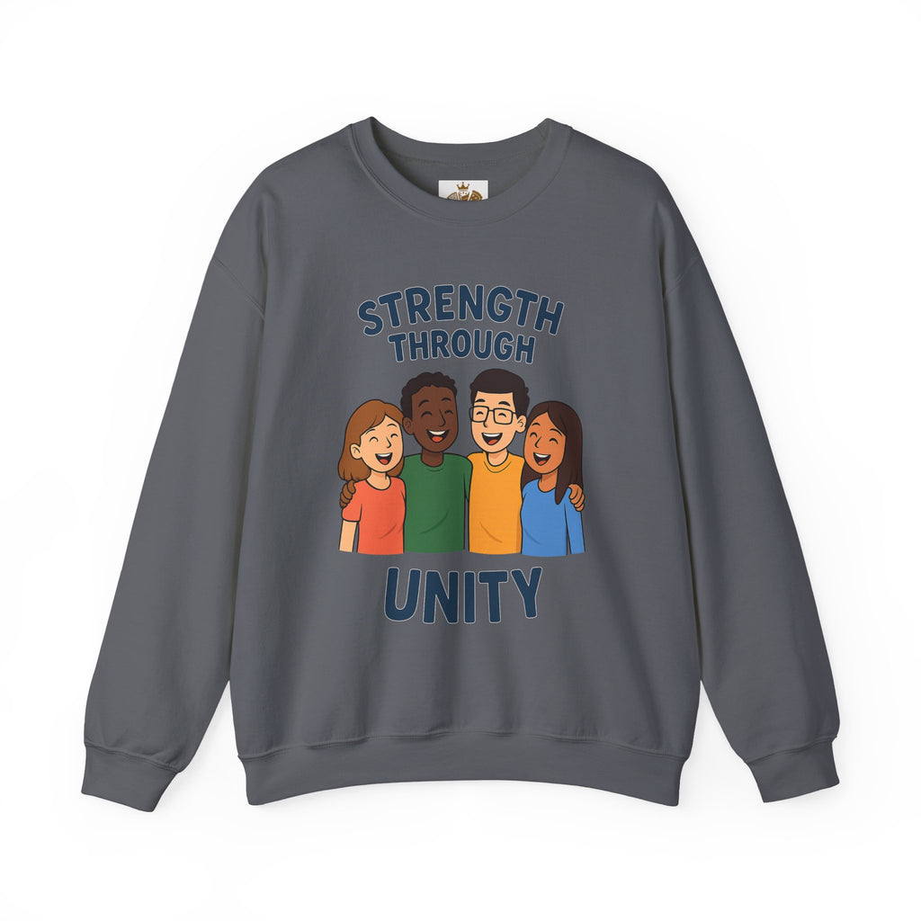 Unity Crewneck Sweatshirt, Strength Through Unity Sweater, Cozy Unisex Sweatshirt, Friendship Gift, Ideal for Team Events - Wayal Store