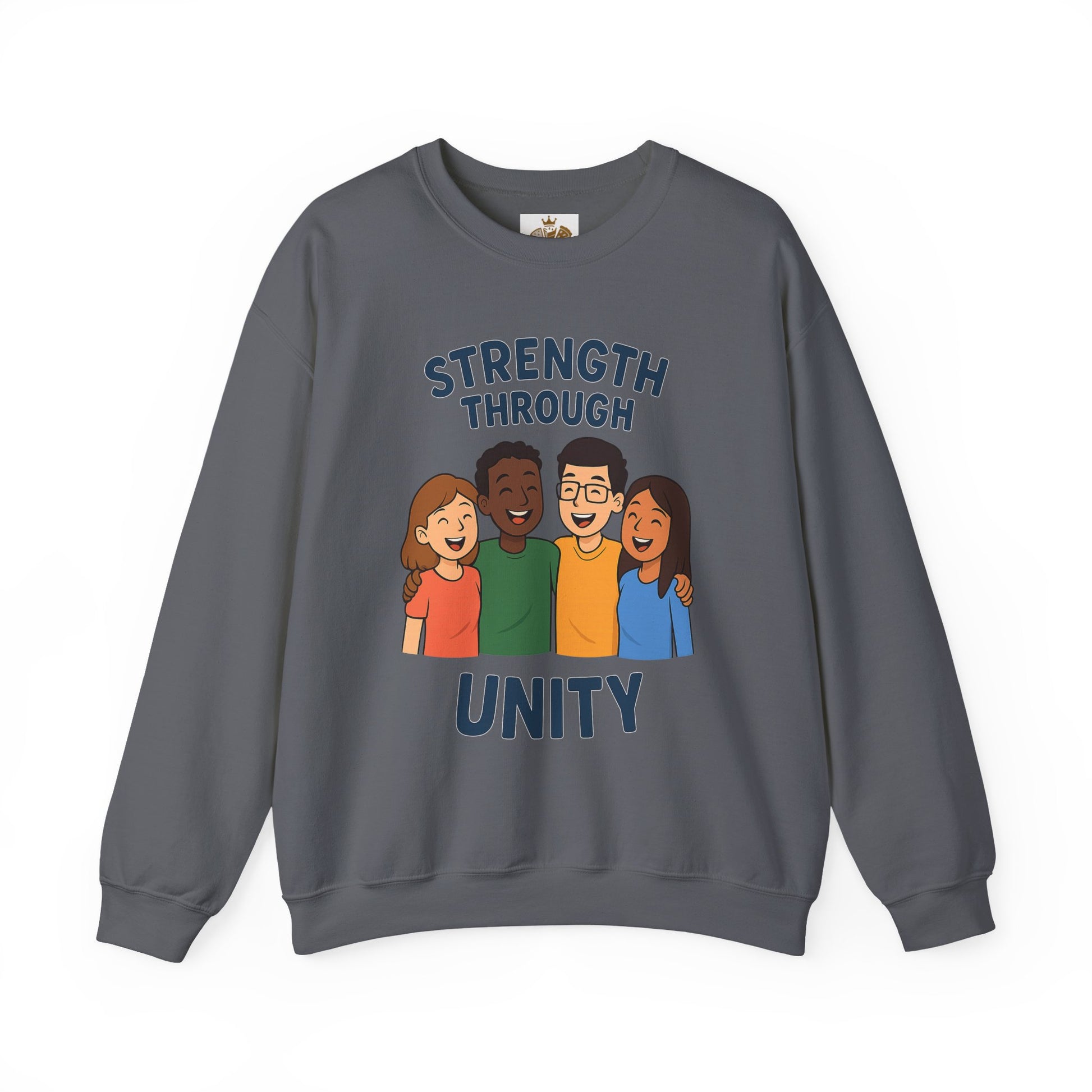 Unity Crewneck Sweatshirt, Strength Through Unity Sweater, Cozy Unisex Sweatshirt, Friendship Gift, Ideal for Team Events - Wayal Store
