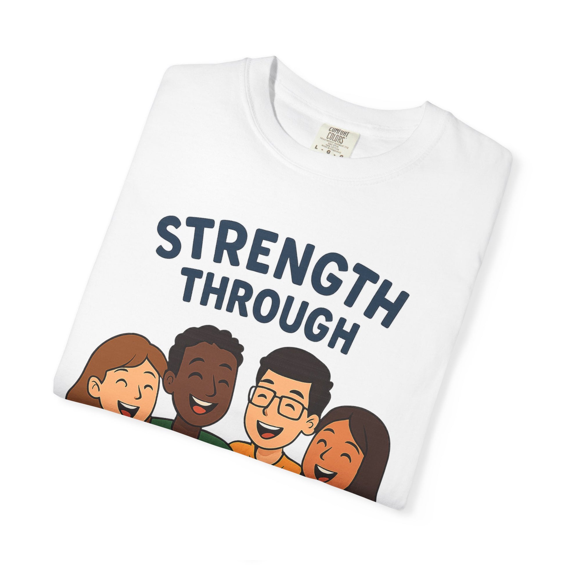 Unity Message T-Shirt Front, Unisex Motivational Shirt, Friendship Wear, Gift for Teens, Social Awareness Apparel - Wayal Store