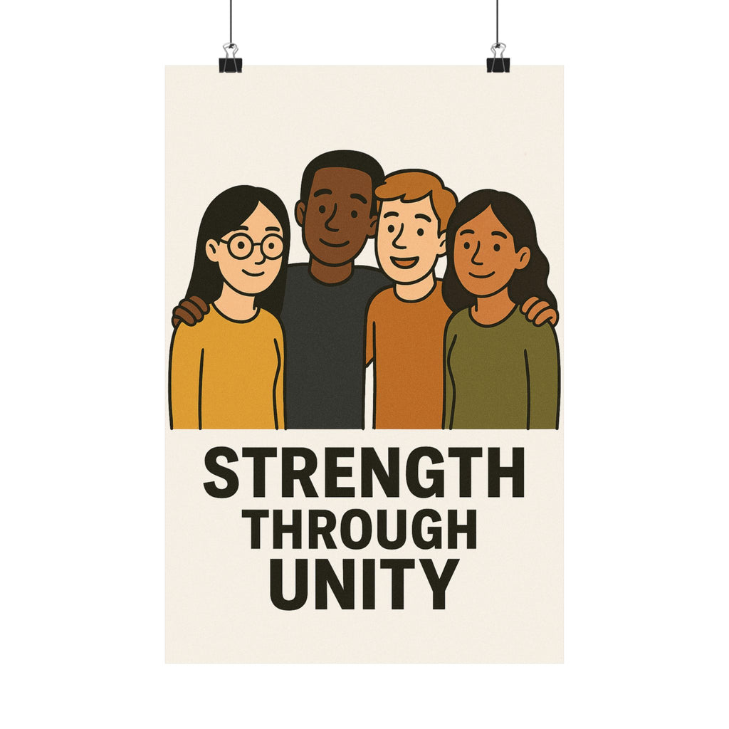 Unity Message Poster, Inspirational Art Print, Wall Décor, Motivational Home Decor, Positive Affirmation Art - Wayal Store