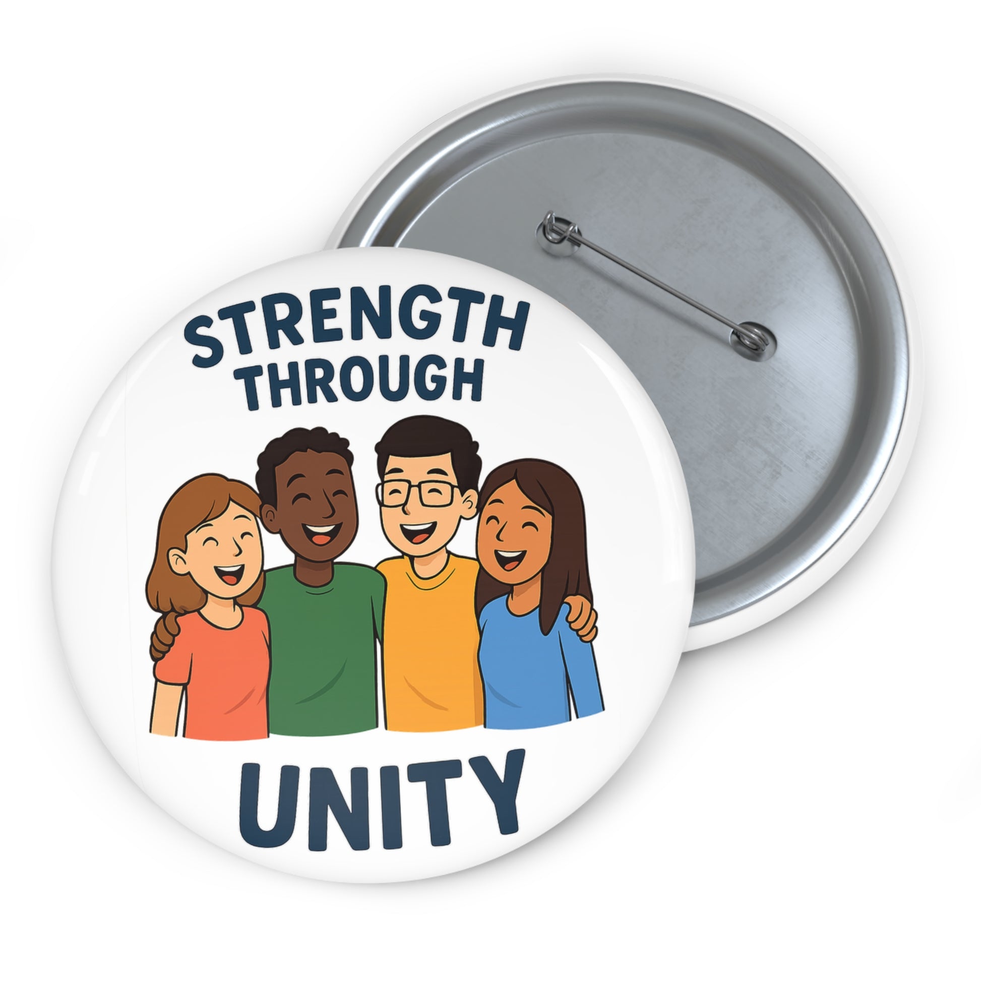 Custom| Strength Through Unity |Pin Buttons - Wayal Store