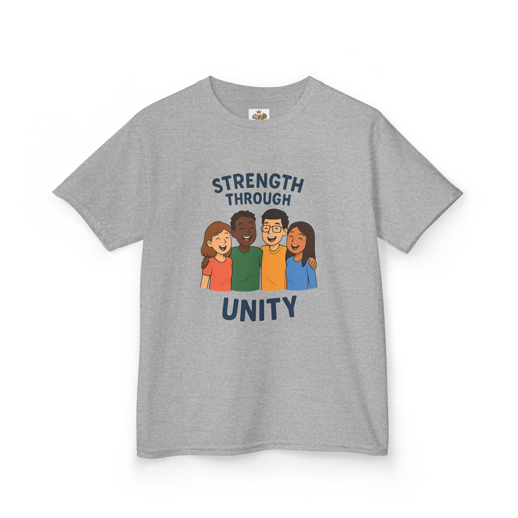 Unity & Strength Kids Tee, Inspirational Kids Shirt, Diversity Apparel, Friendship Gift, Team Spirit T-Shirt - Wayal Store