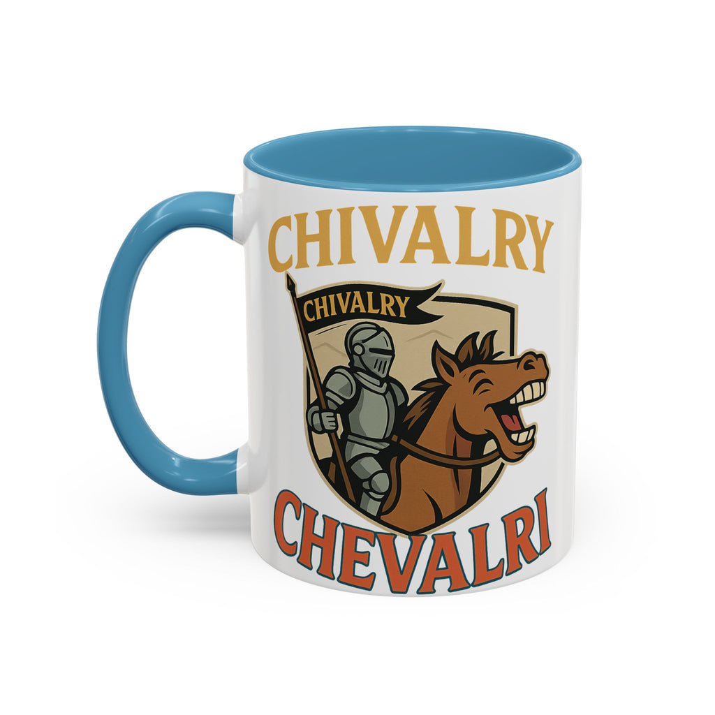 Chivalry Accent Coffee Mug, Warrior Gift, Knight Themed Cup, Medieval Decor, Unique Coffee Lover Present, Fun Office Mug - Wayal Store