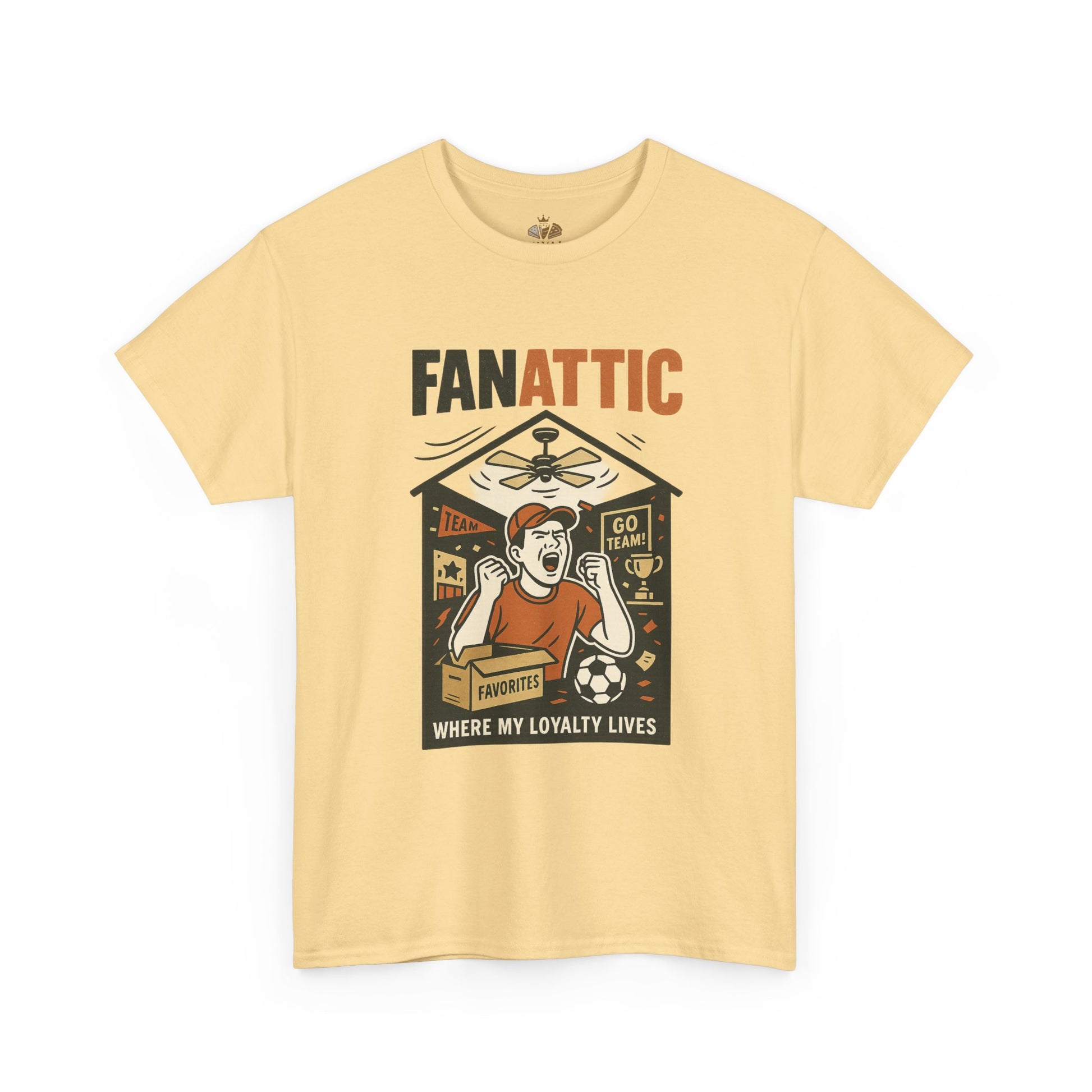 Fanatic Unisex Heavy Cotton Tee - Sports Lover Apparel, Gift for Fans, Casual Wear, Game Day Shirt, Collector's Item - Wayal Store
