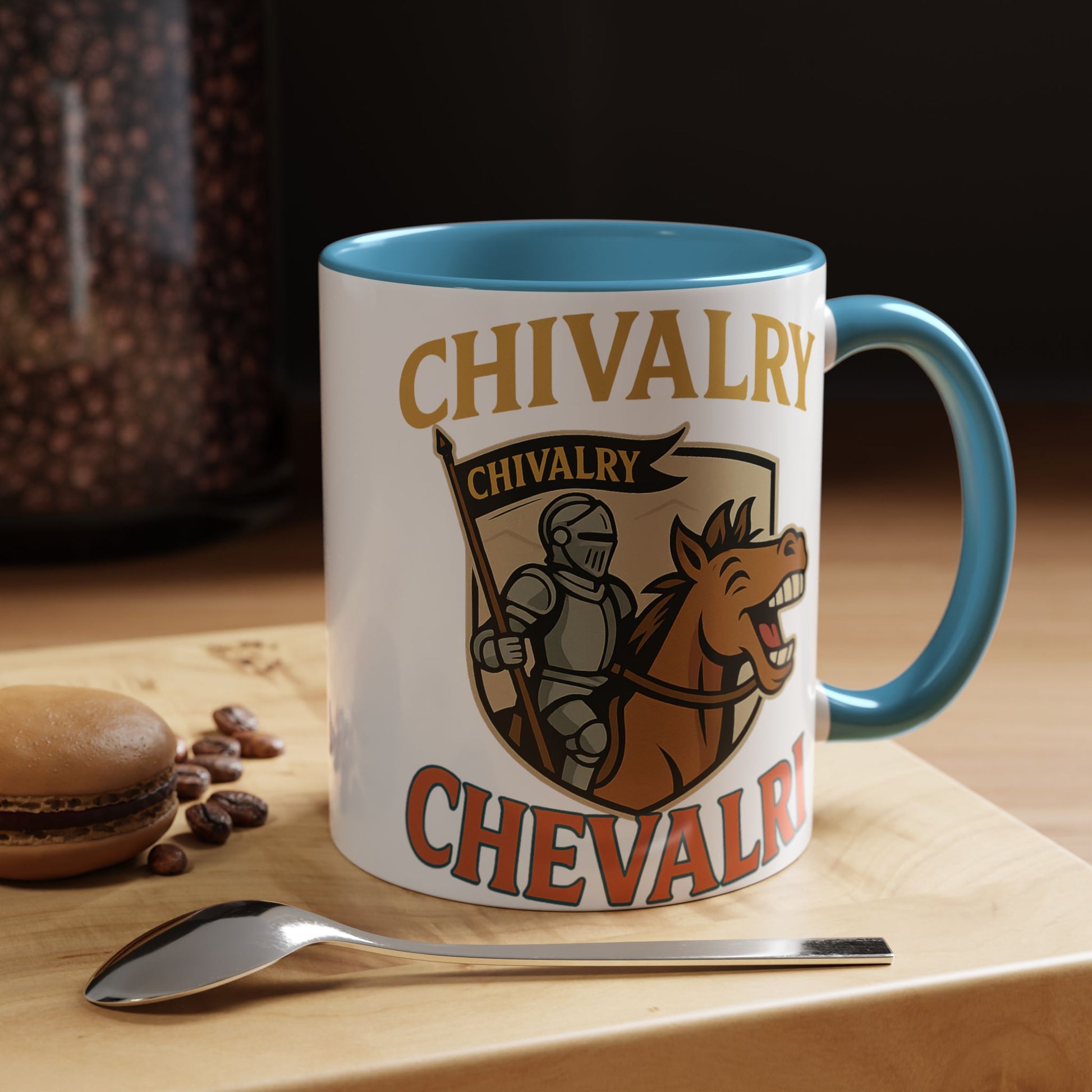 Chivalry Accent Coffee Mug, Warrior Gift, Knight Themed Cup, Medieval Decor, Unique Coffee Lover Present, Fun Office Mug - Wayal Store