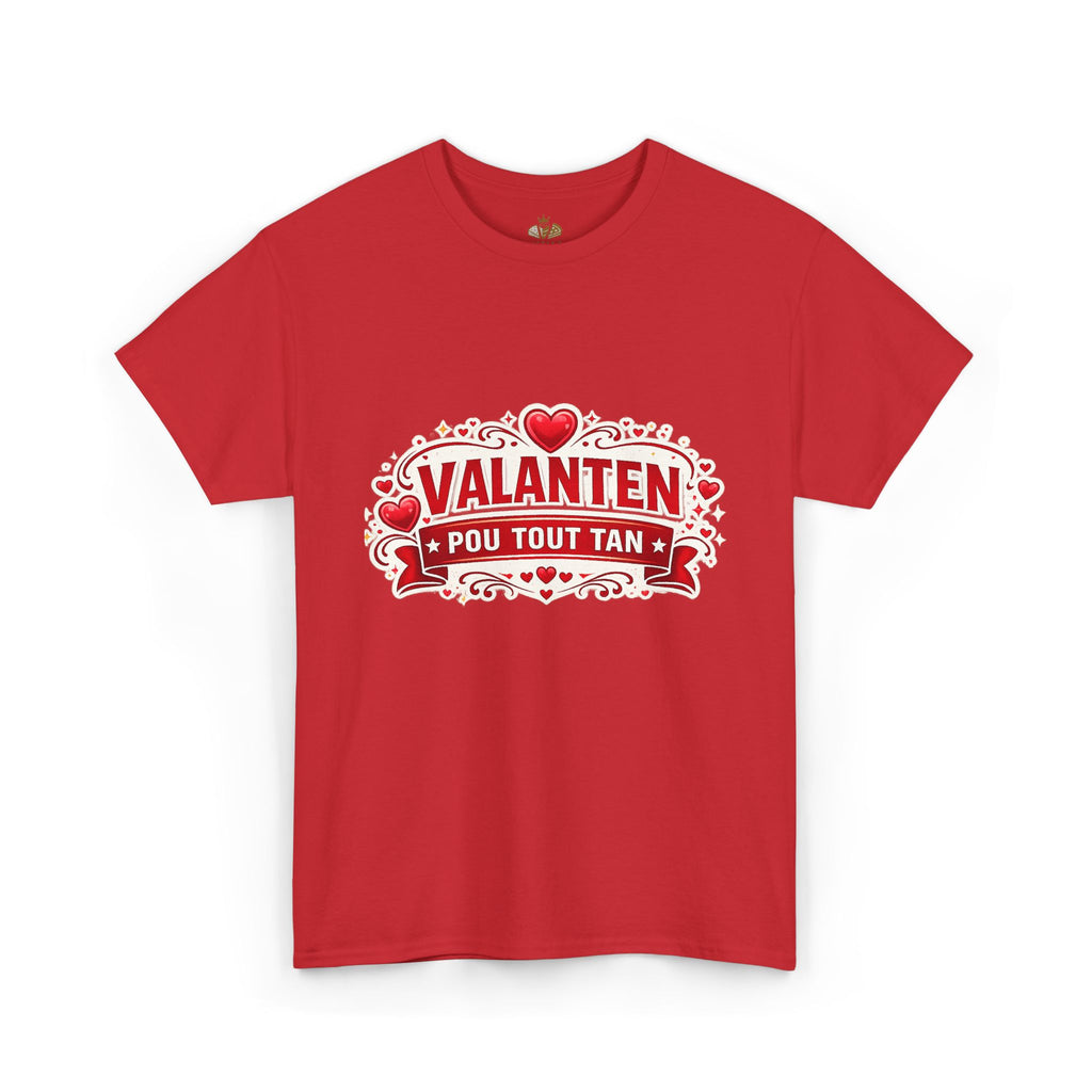 Valanten Pou Tout Tan Tee — Haitian Creole Valentine T-Shirt - Wayal Store