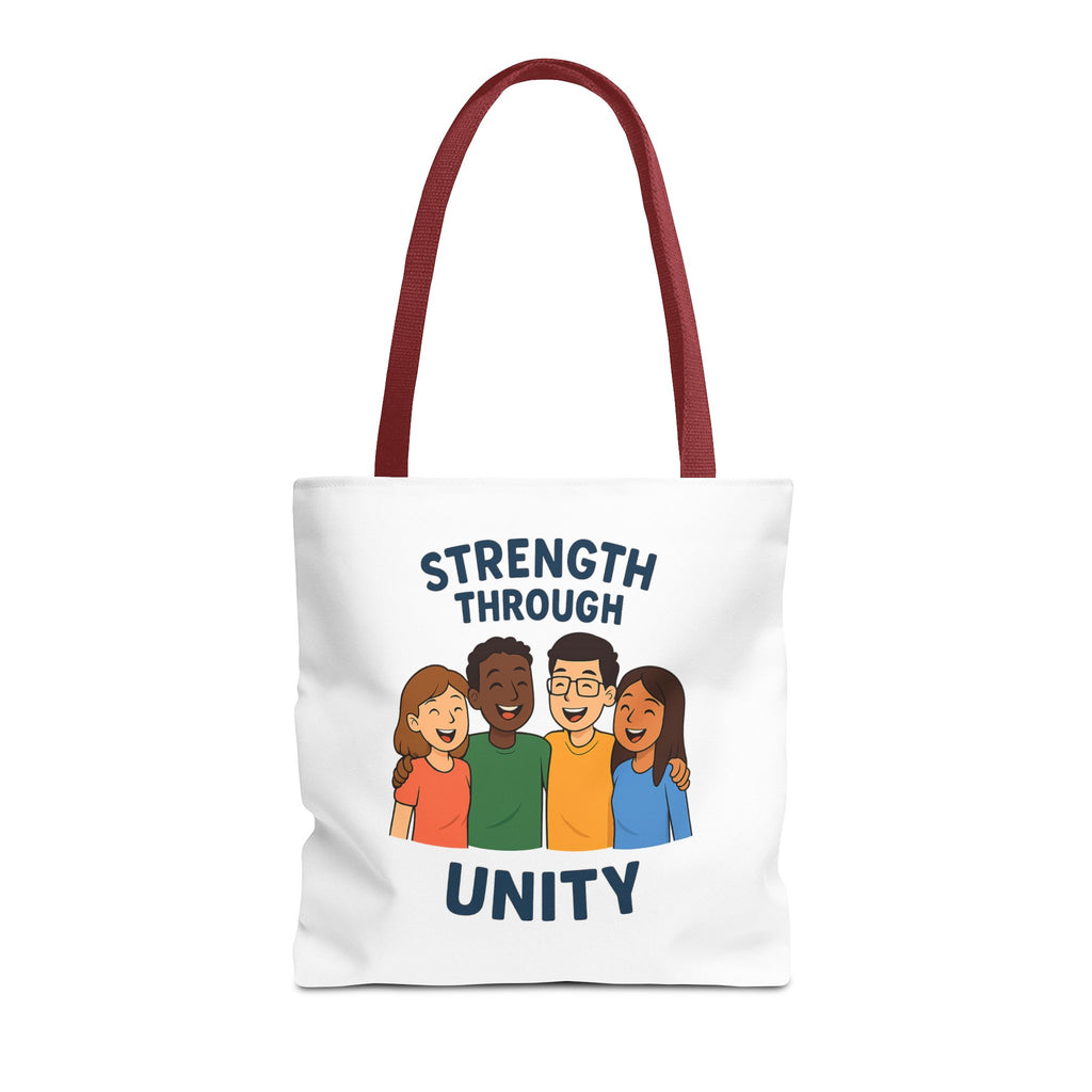Unity Tote Bag | Strength Through Unity | Eco-Friendly Tote | Gift for Friends | Motivational Carryall | Community Spirit Bag - Wayal Store
