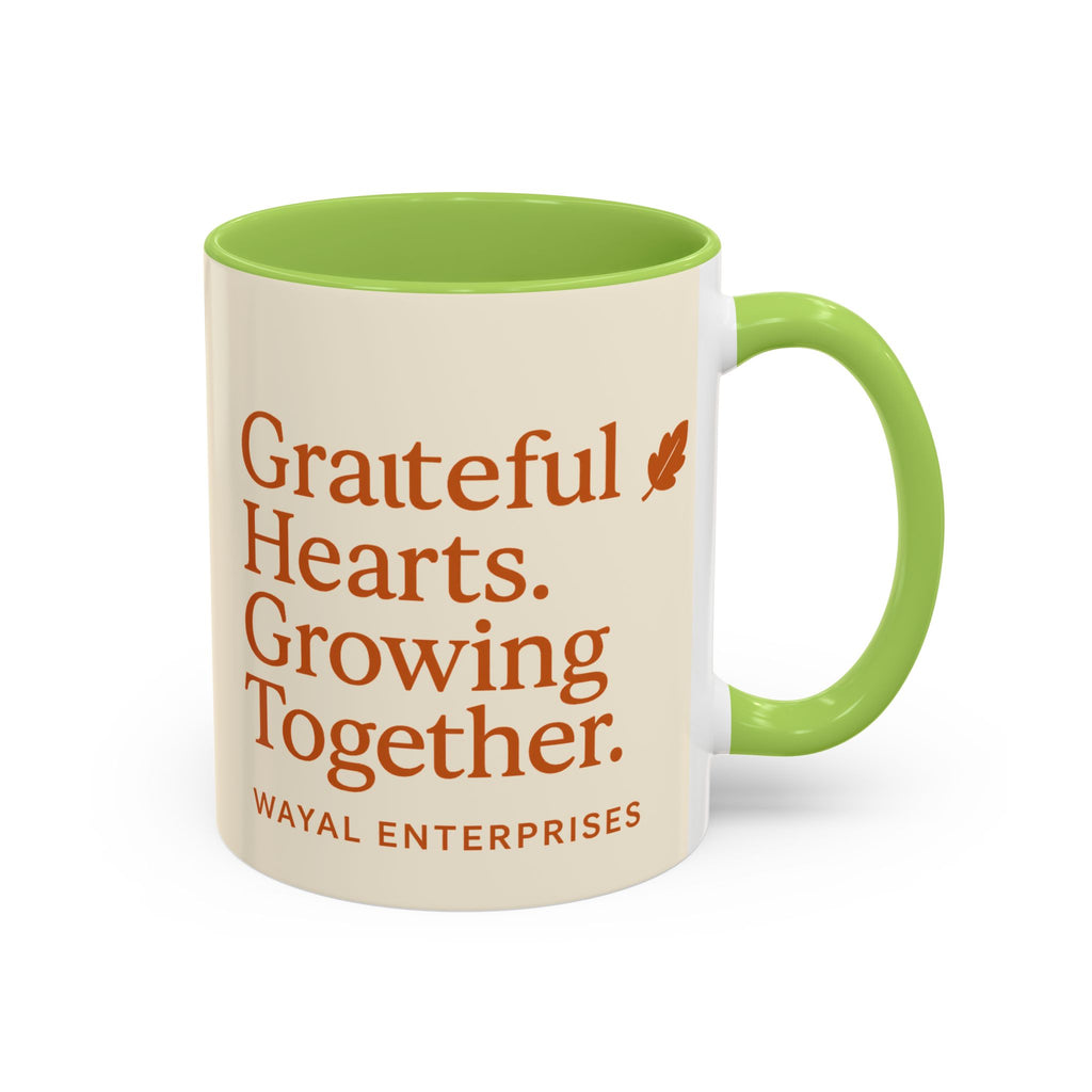 Grateful Hearts Coffee Mug - 11oz & 15oz - Perfect for Cozy Moments