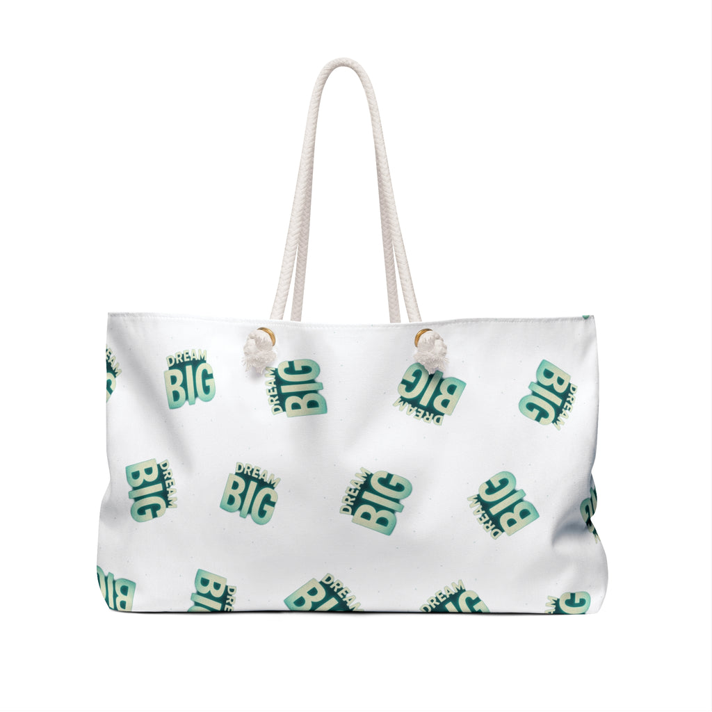 Motivational Weekender Bag - Dream Big Tote | Perfect for Travel, Gym, Beach, Gifts, and Daily Essentials (Tile) - Wayal Store