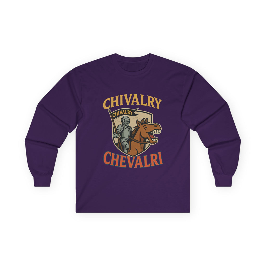 Chivalry Inspired Unisex Long Sleeve Tee - Perfect for Renaissance Fairs, Historical Events, Gifts, Casual Wear - Wayal Store