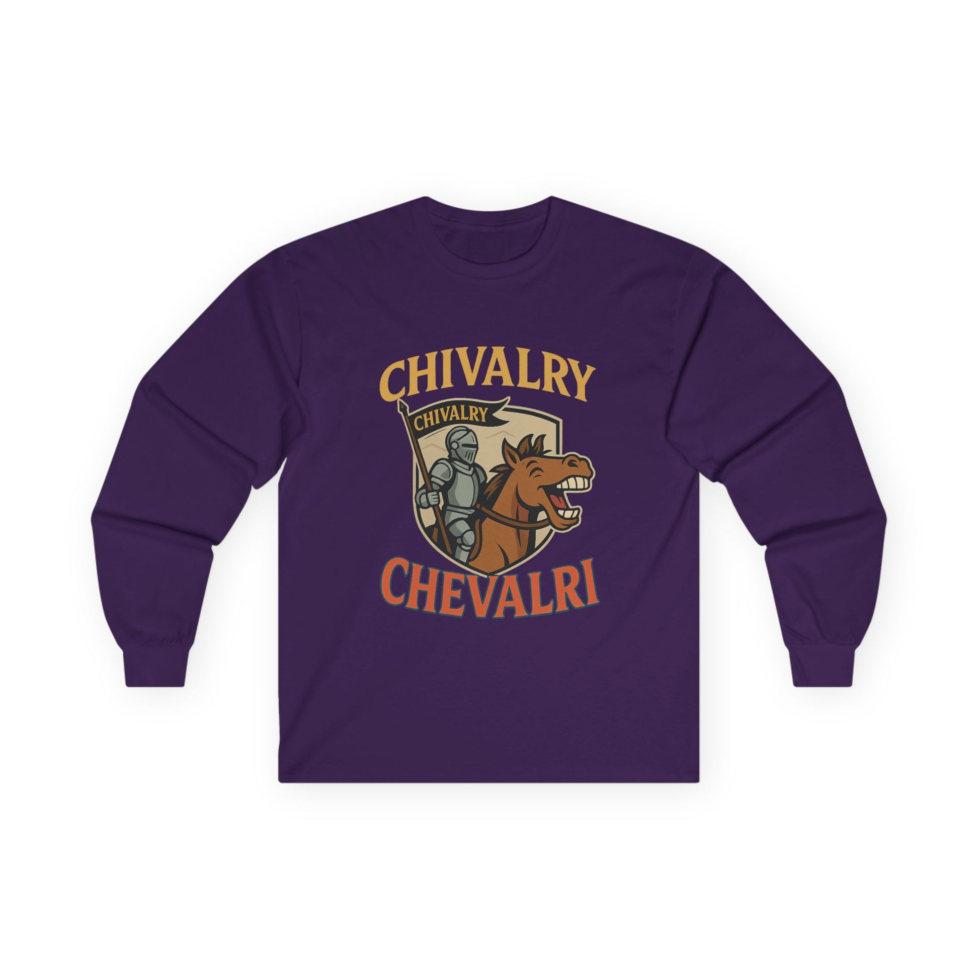 Chivalry Inspired Unisex Long Sleeve Tee - Perfect for Renaissance Fairs, Historical Events, Gifts, Casual Wear - Wayal Store