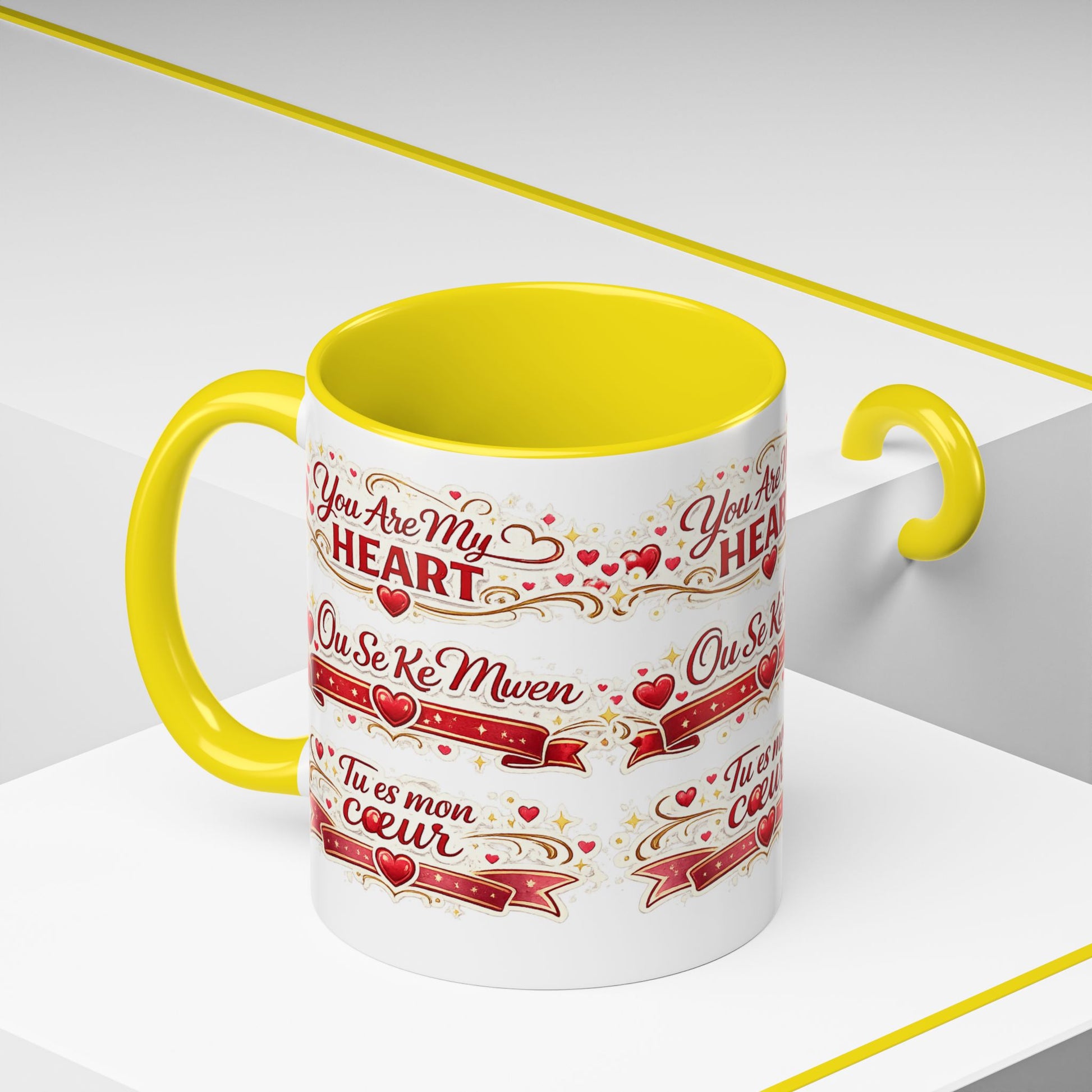 You Are My Heart Accent Coffee Mug – Multilingual Love Gift (11/15oz) - Wayal Store