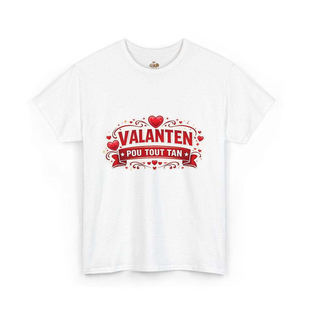 Valanten Pou Tout Tan Tee — Haitian Creole Valentine T-Shirt - Wayal Store