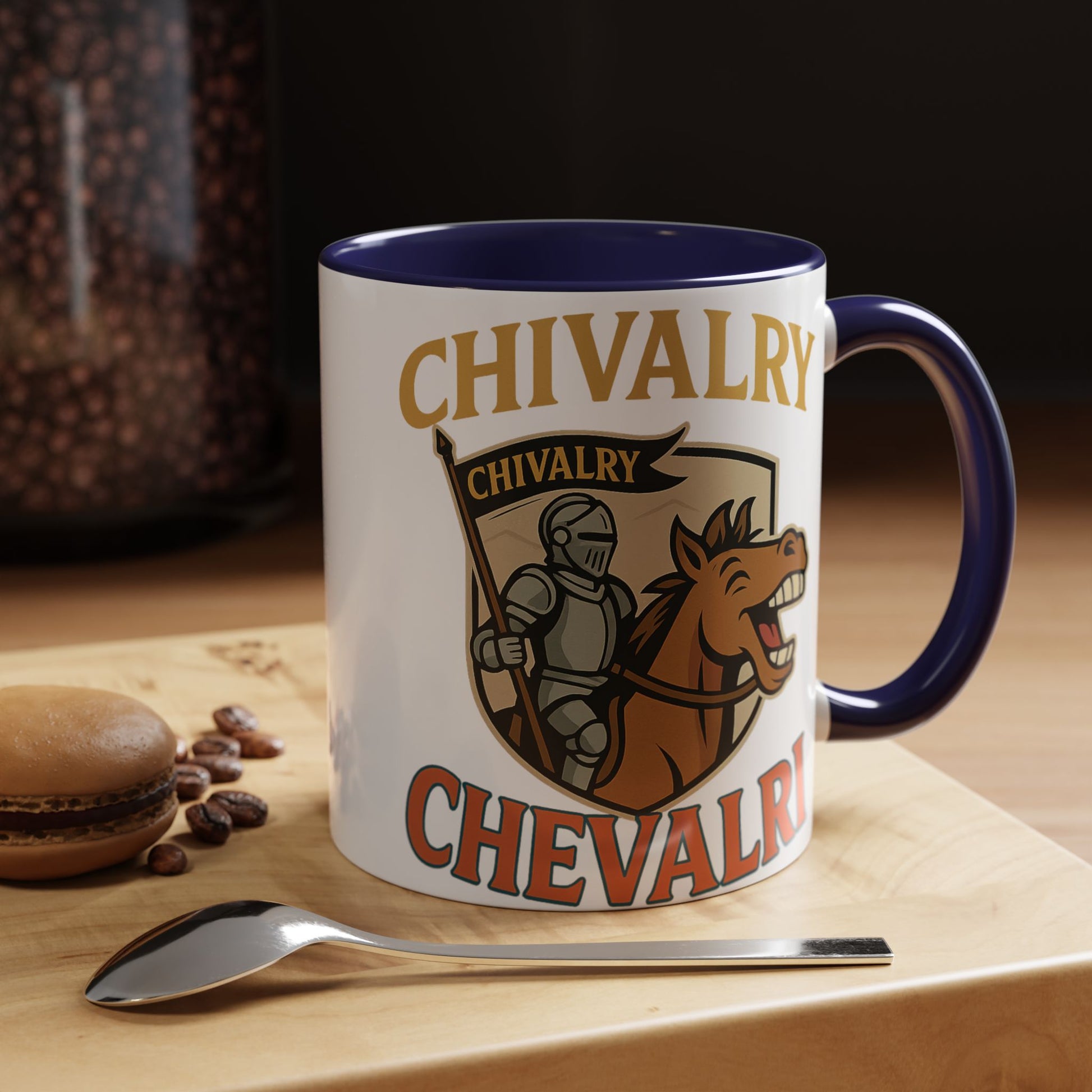 Chivalry Accent Coffee Mug, Warrior Gift, Knight Themed Cup, Medieval Decor, Unique Coffee Lover Present, Fun Office Mug - Wayal Store
