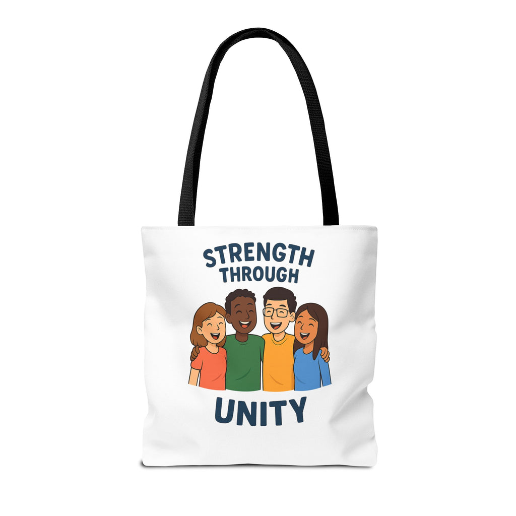 Unity Tote Bag | Strength Through Unity | Eco-Friendly Tote | Gift for Friends | Motivational Carryall | Community Spirit Bag - Wayal Store