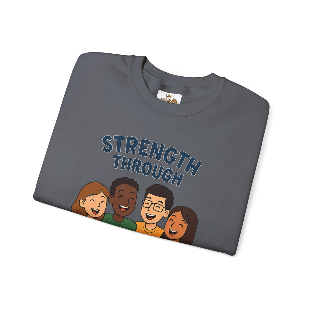 Unity Crewneck Sweatshirt, Strength Through Unity Sweater, Cozy Unisex Sweatshirt, Friendship Gift, Ideal for Team Events - Wayal Store