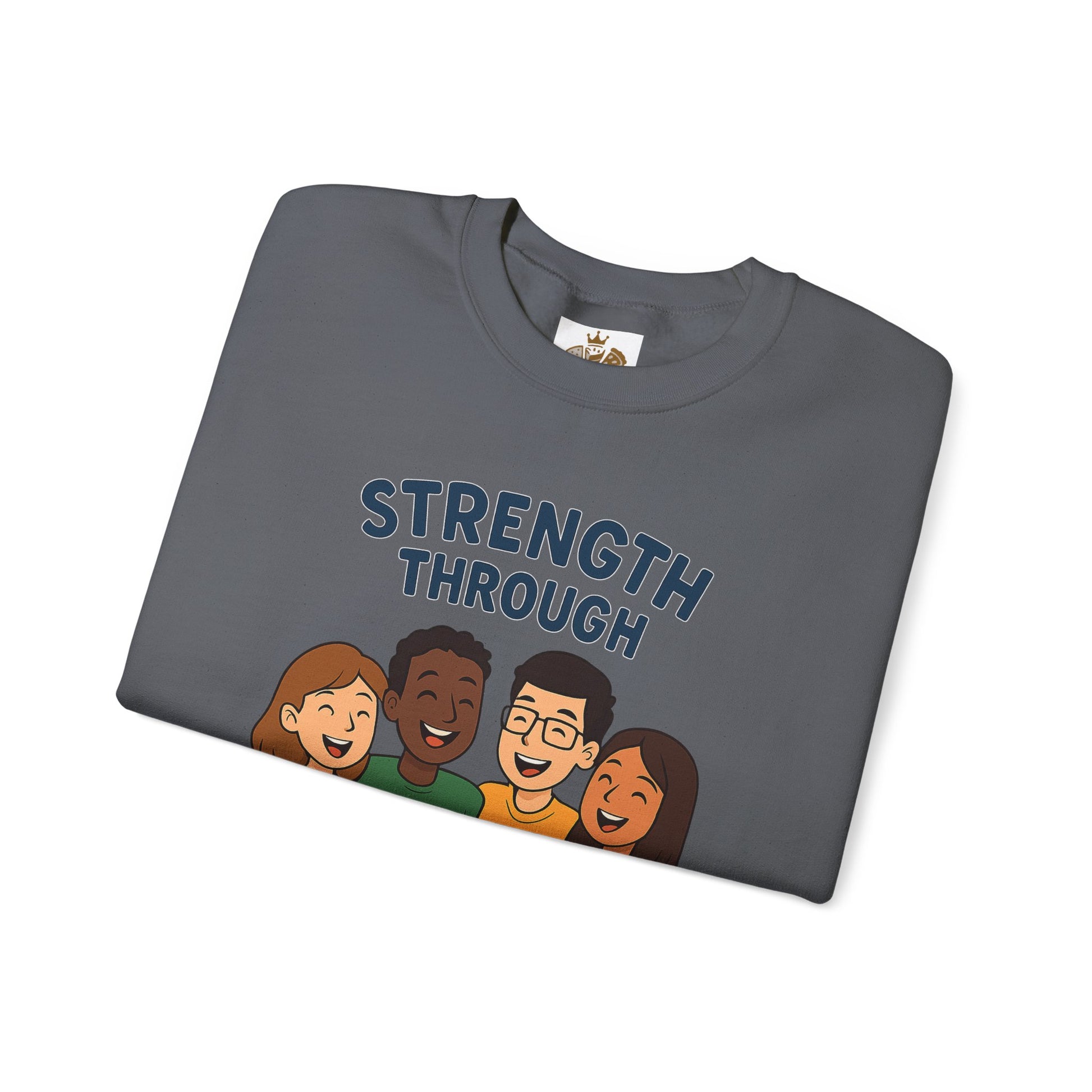 Unity Crewneck Sweatshirt, Strength Through Unity Sweater, Cozy Unisex Sweatshirt, Friendship Gift, Ideal for Team Events - Wayal Store