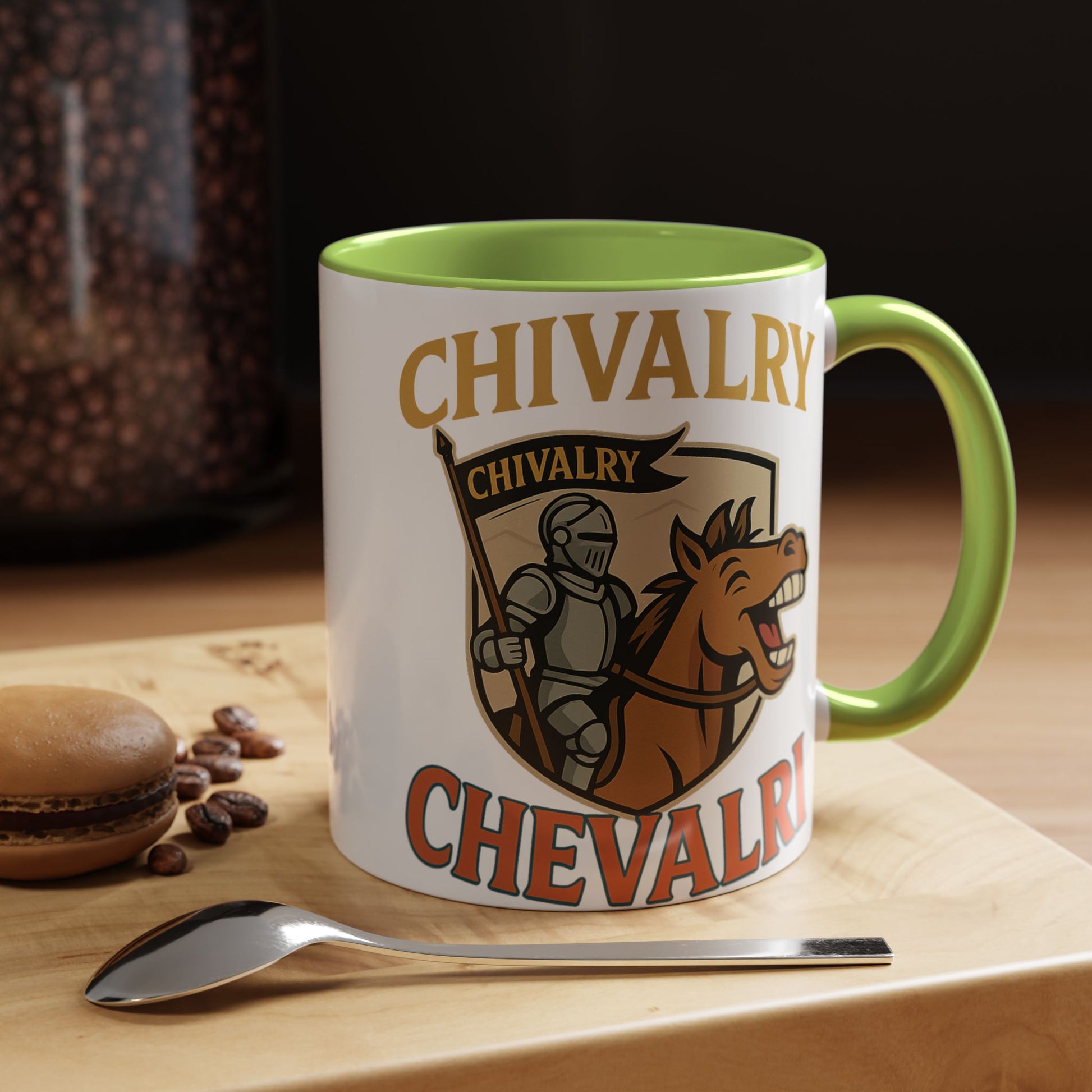 Chivalry Accent Coffee Mug, Warrior Gift, Knight Themed Cup, Medieval Decor, Unique Coffee Lover Present, Fun Office Mug - Wayal Store