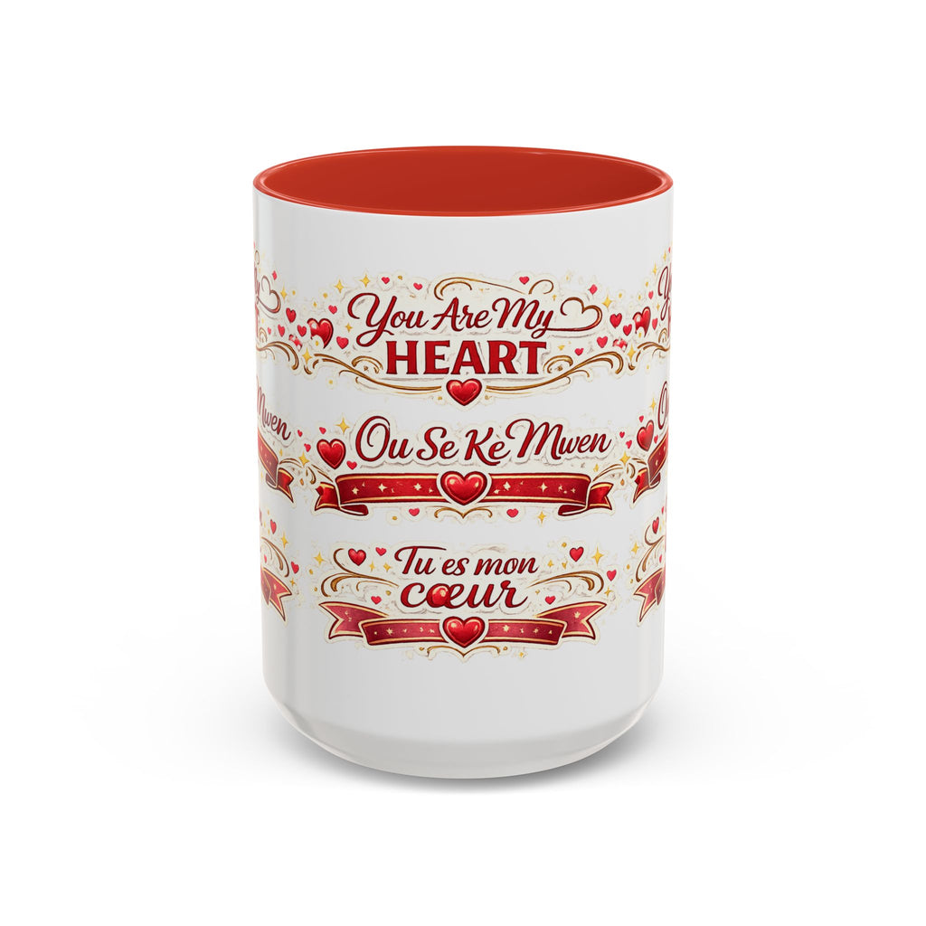 You Are My Heart Accent Coffee Mug – Multilingual Love Gift (11/15oz) - Wayal Store