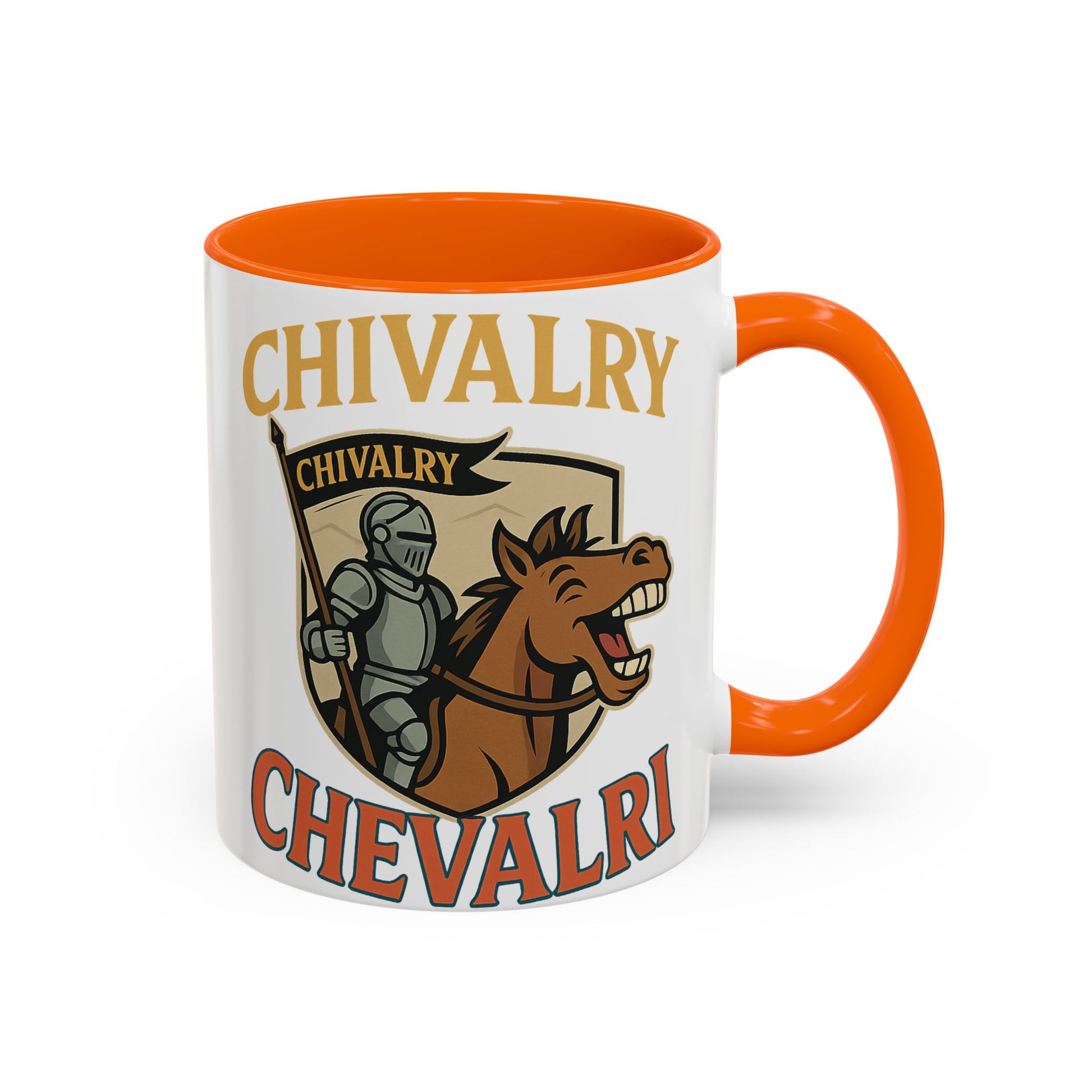 Chivalry Accent Coffee Mug, Warrior Gift, Knight Themed Cup, Medieval Decor, Unique Coffee Lover Present, Fun Office Mug - Wayal Store