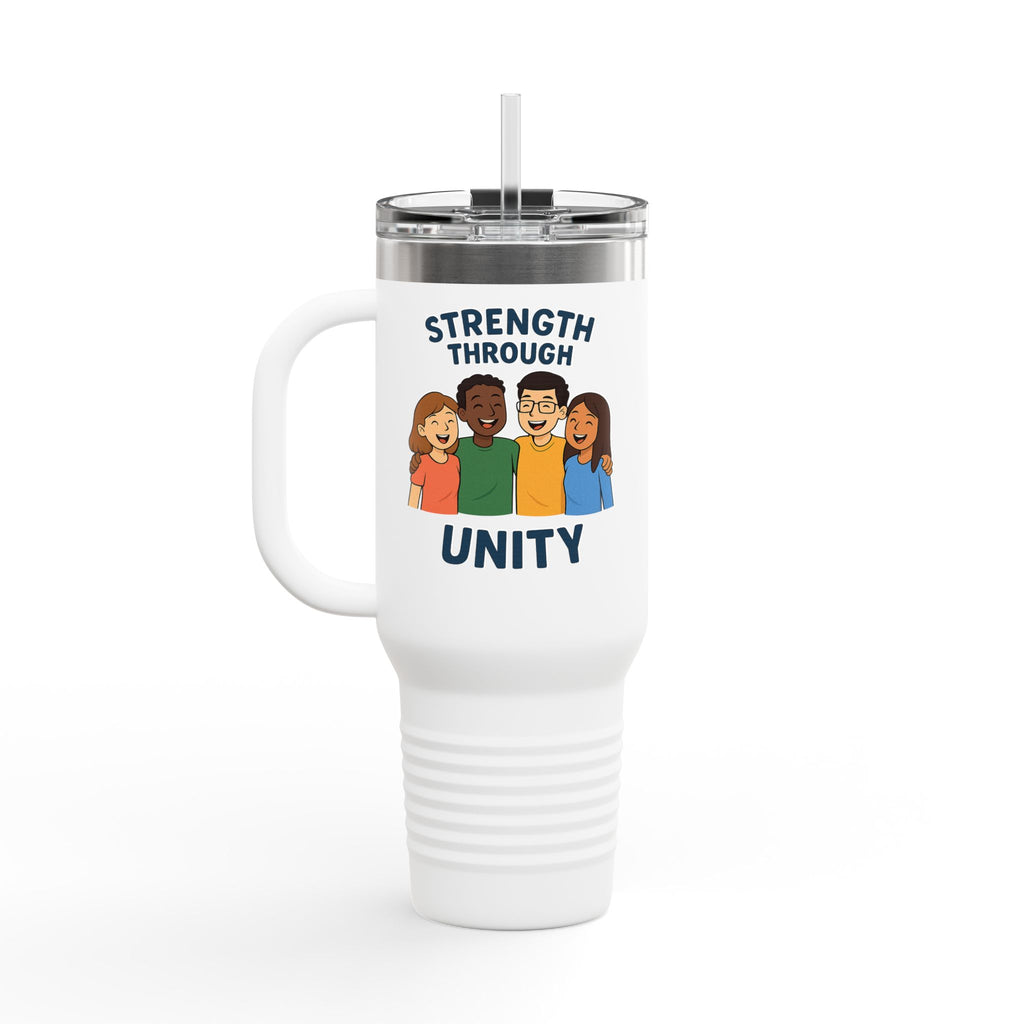 Unity-Themed Insulated Travel Mug, 40oz - Motivational Gift for Friends, Family, Great for Celebrations, Outdoors, Home, Office - Wayal Store