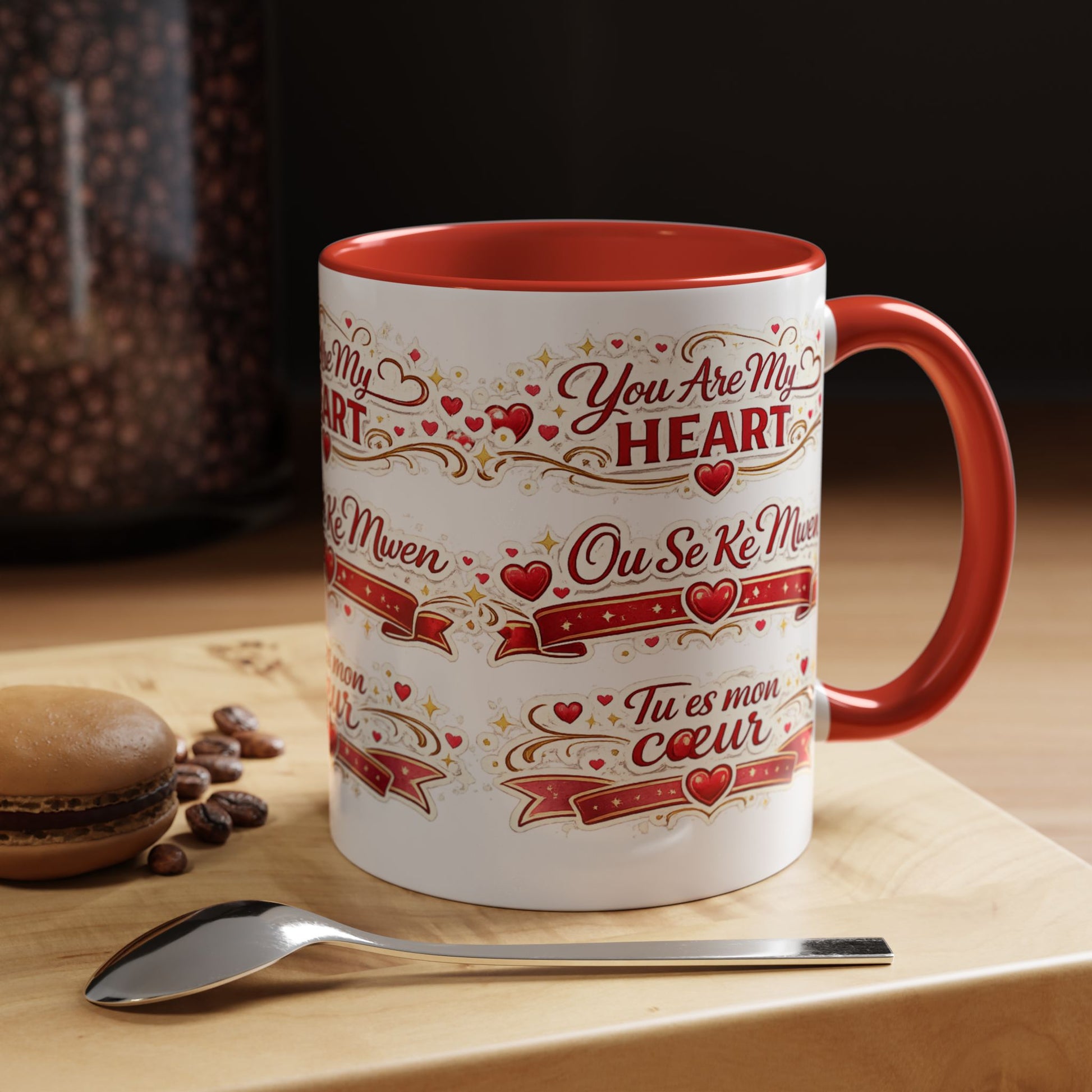 You Are My Heart Accent Coffee Mug – Multilingual Love Gift (11/15oz) - Wayal Store