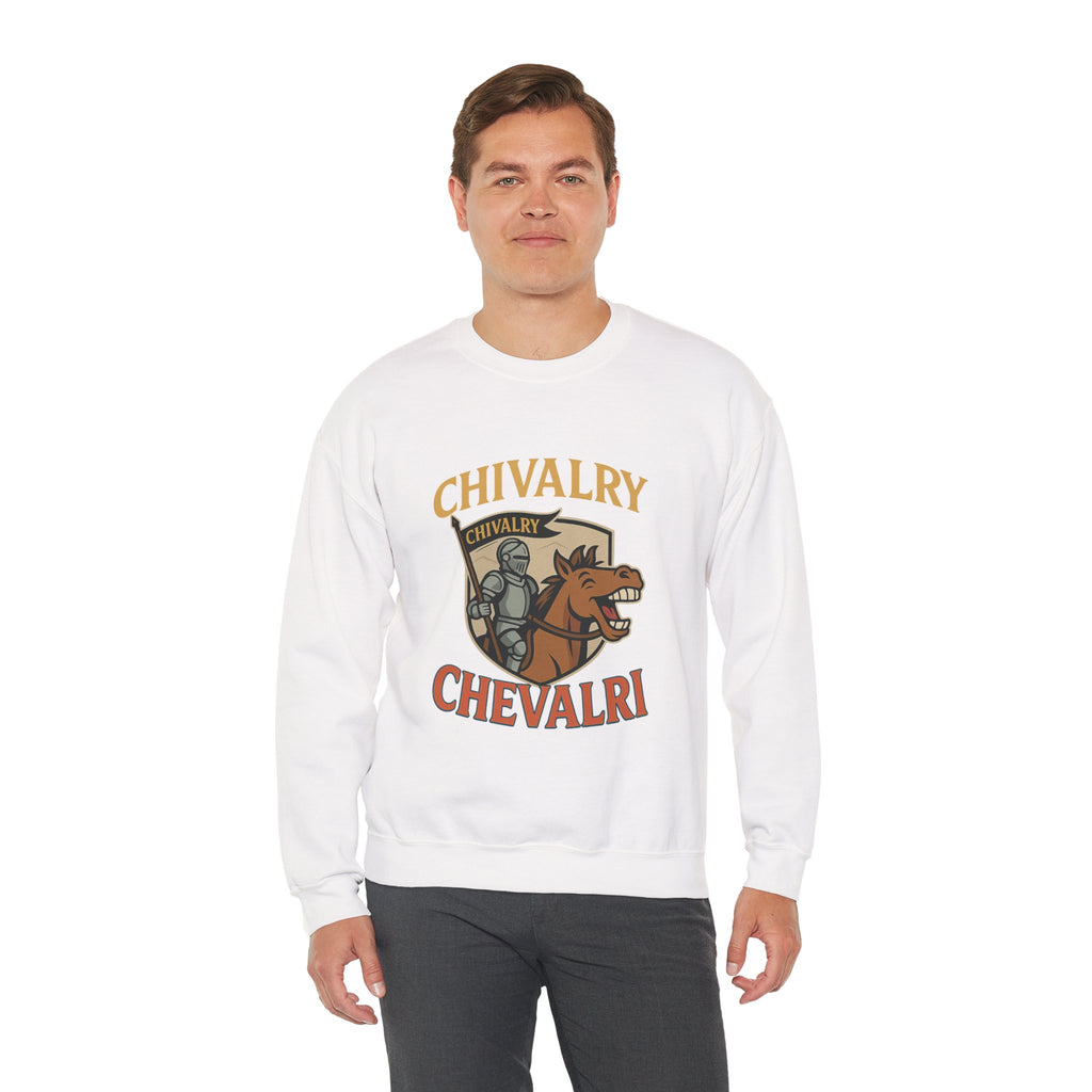 Chivalry Crewneck Sweatshirt, Unisex Heavy Blend, Cozy Casual Wear, Gift for Gamers, Renaissance Fair Apparel, Everyday Comfort - Wayal Store