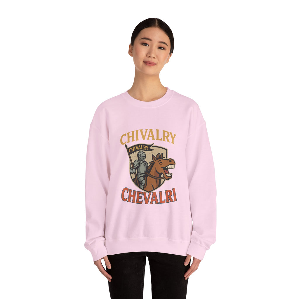 Chivalry Crewneck Sweatshirt, Unisex Heavy Blend, Cozy Casual Wear, Gift for Gamers, Renaissance Fair Apparel, Everyday Comfort - Wayal Store