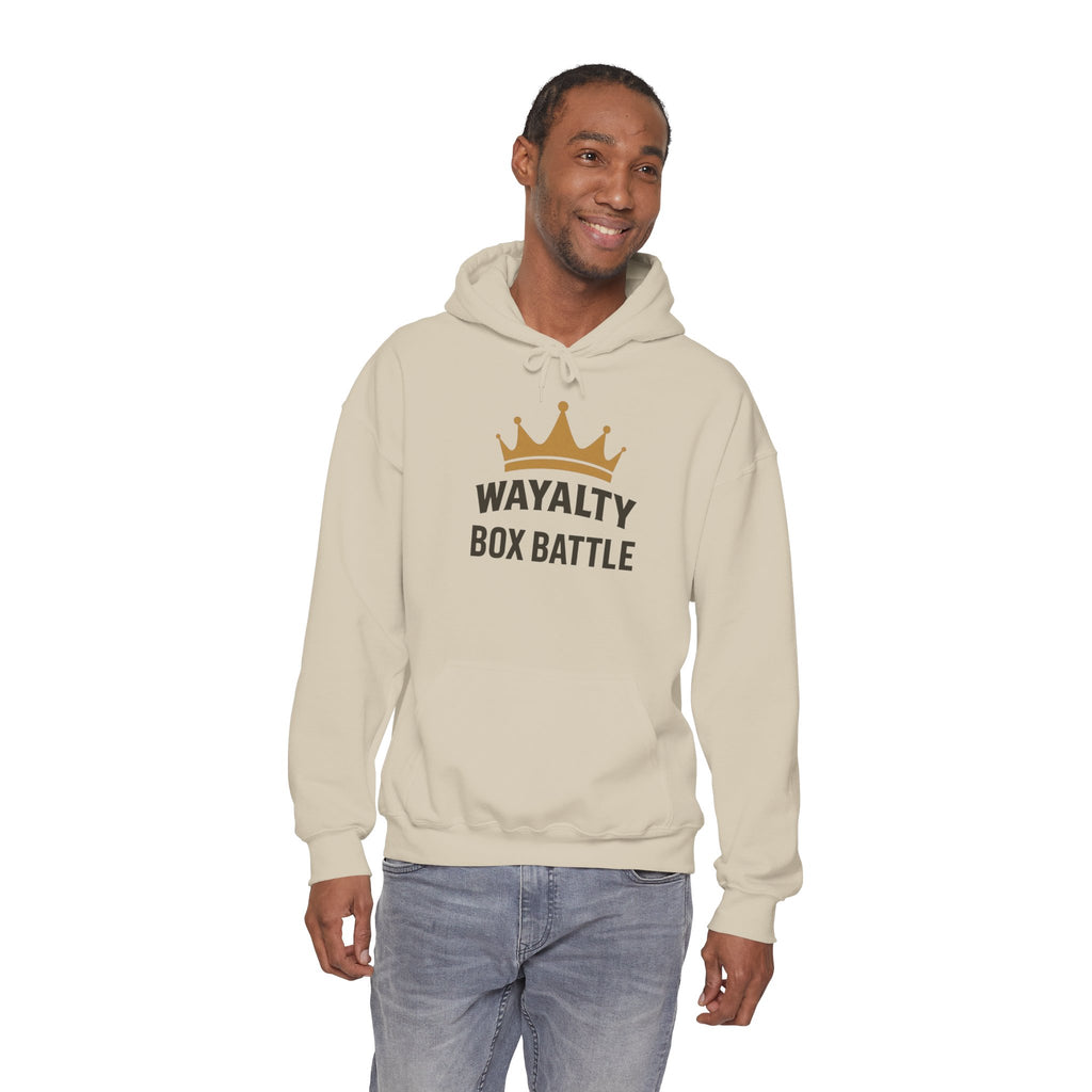 Wayalty Box Battle Hoodie — Crown Logo Pullover for Gaming Fans