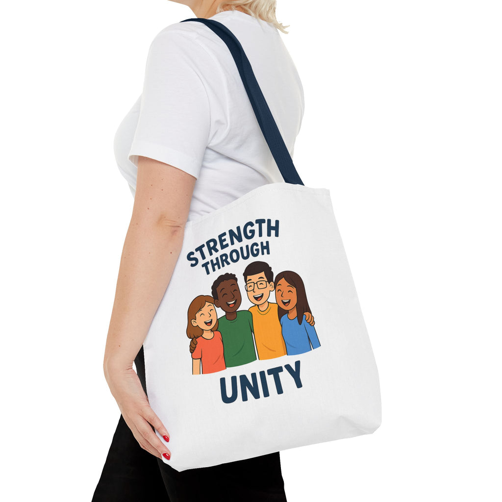 Unity Tote Bag | Strength Through Unity | Eco-Friendly Tote | Gift for Friends | Motivational Carryall | Community Spirit Bag - Wayal Store