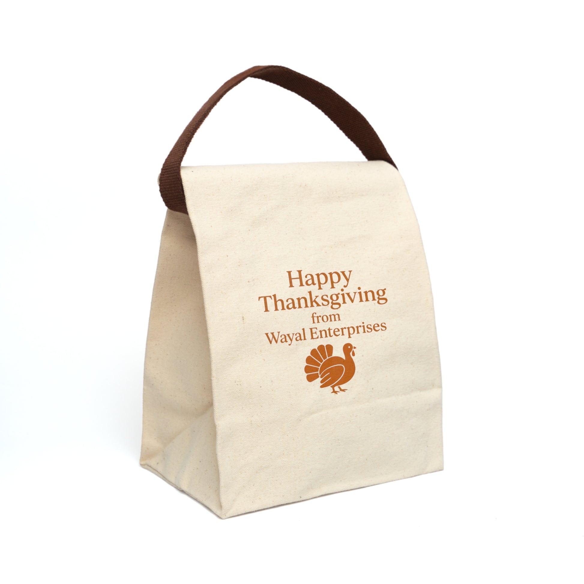 Thanksgiving Canvas Lunch Bag with Strap