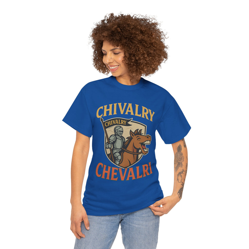 Chivalry-Themed Unisex Heavy Cotton Tee, Knight Shirt, Medieval Fan Apparel, Funny Gift, Renaissance Festival Clothing - Wayal Store