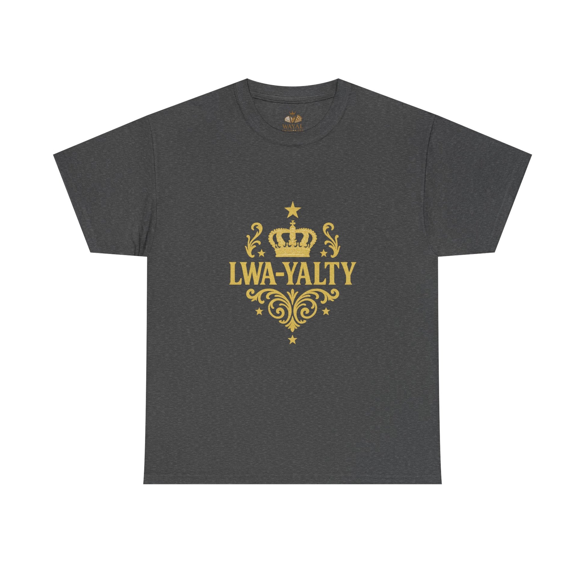 Crown Loyalty Tee - Unisex Heavy Cotton Shirt for Casual Wear, Gift for Royalty Lovers, Birthday, Friendship, Family Events - Wayal Store
