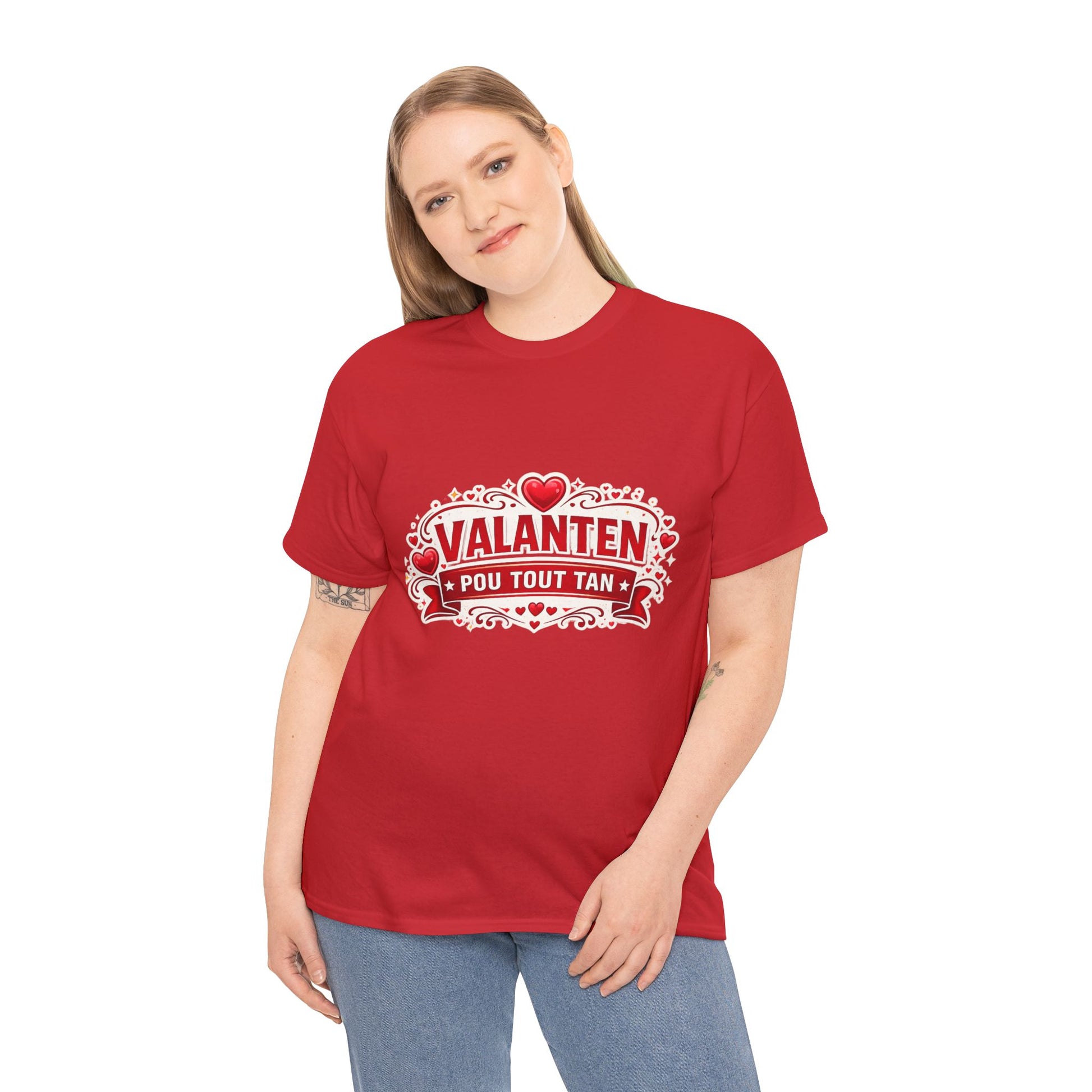Valanten Pou Tout Tan Tee — Haitian Creole Valentine T-Shirt - Wayal Store