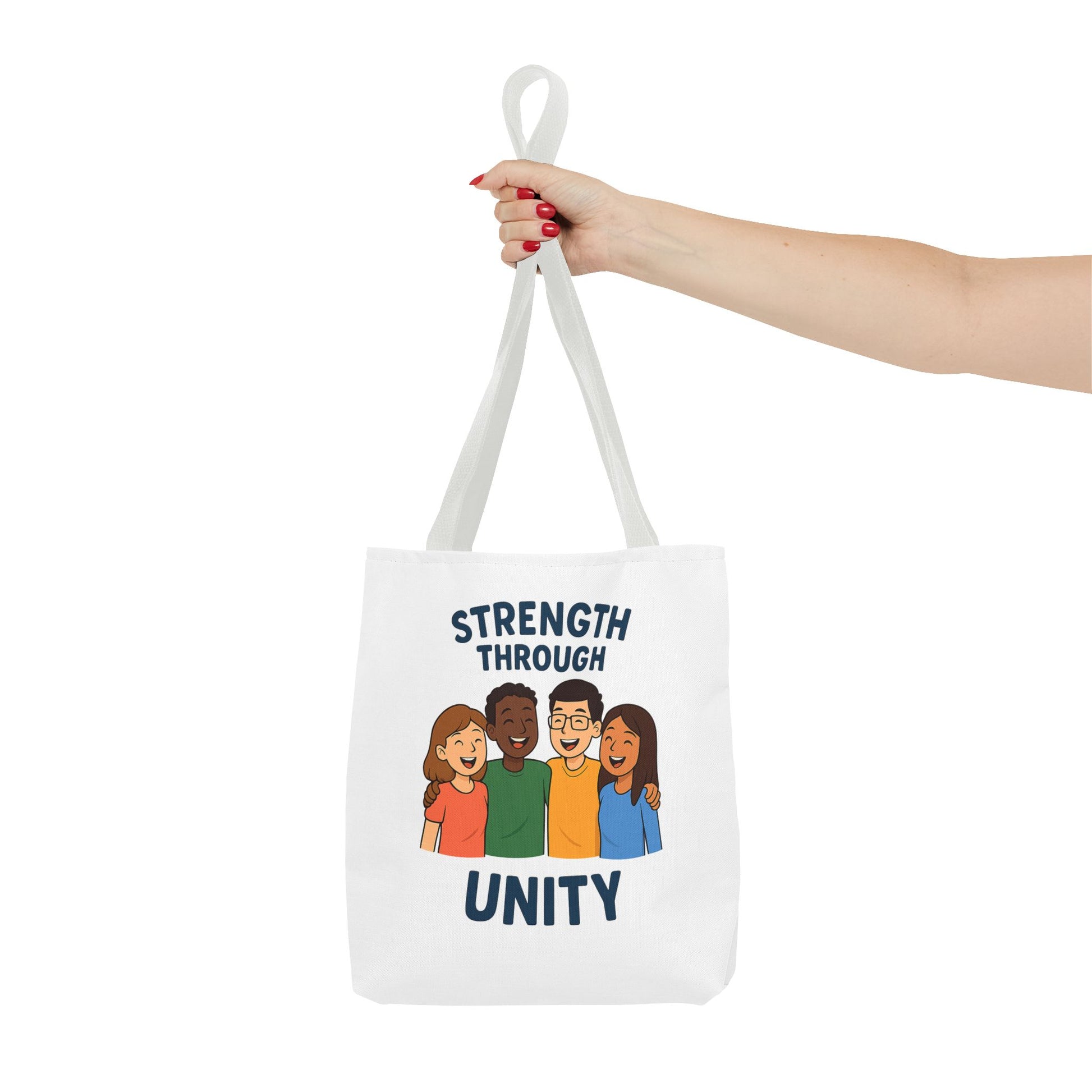 Unity Tote Bag | Strength Through Unity | Eco-Friendly Tote | Gift for Friends | Motivational Carryall | Community Spirit Bag - Wayal Store